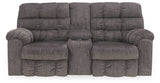 Acieona Reclining Loveseat with Console image