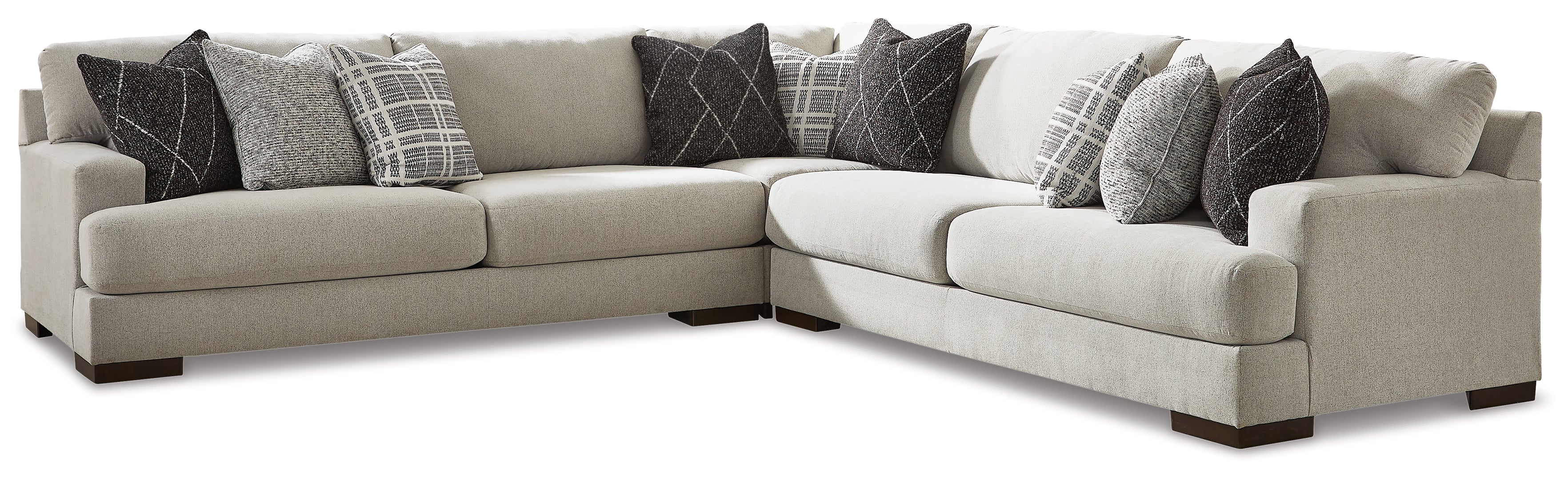 Artsie 3-Piece Sectional with Ottoman