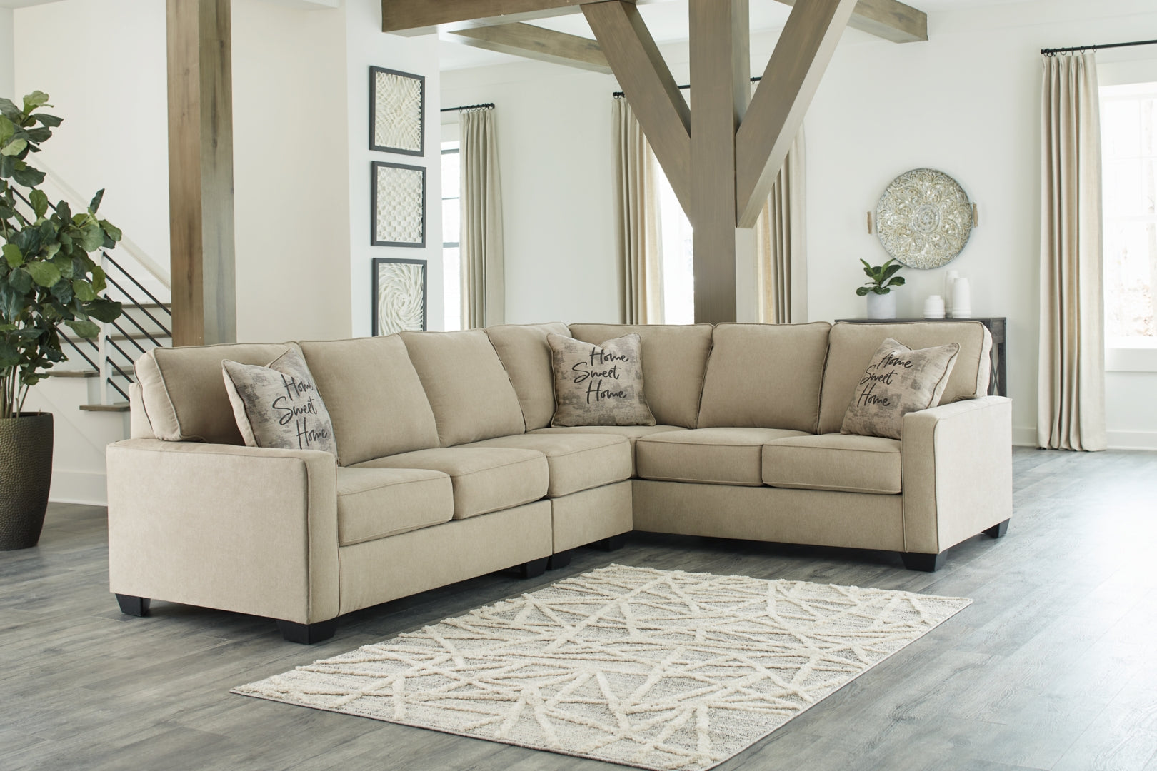 Lucina 2-Piece Sectional with Ottoman