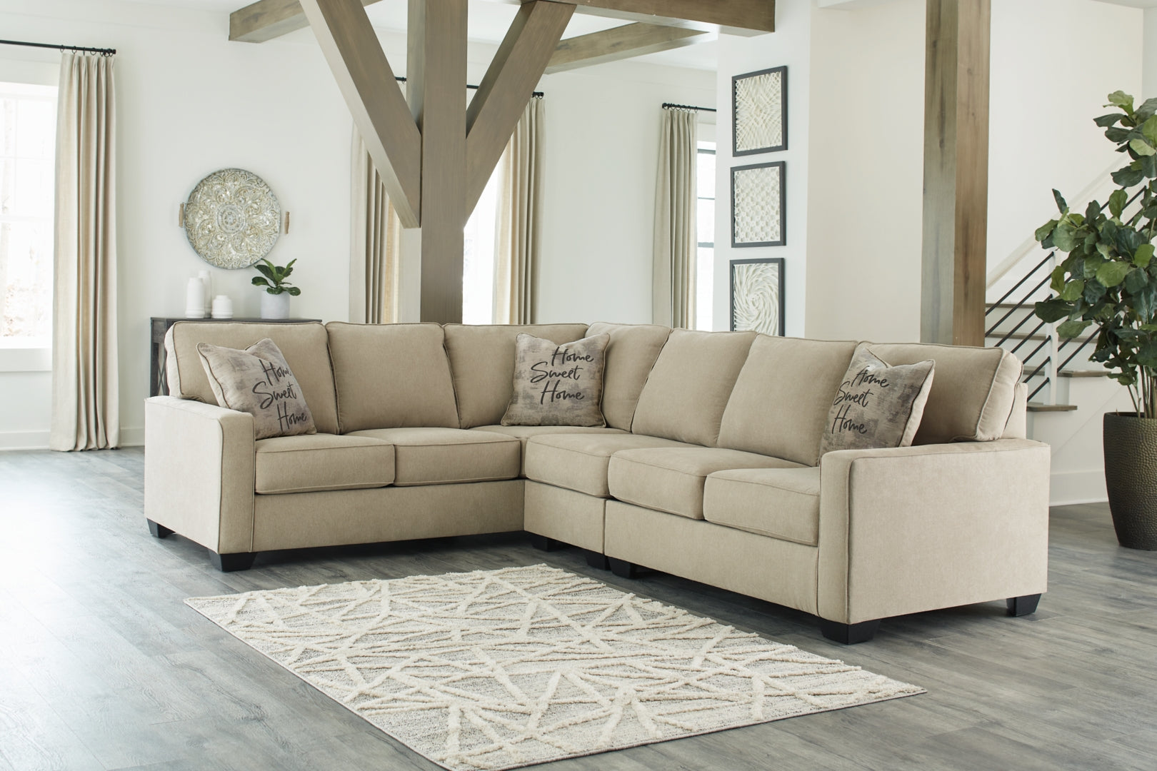 Lucina 2-Piece Sectional with Ottoman