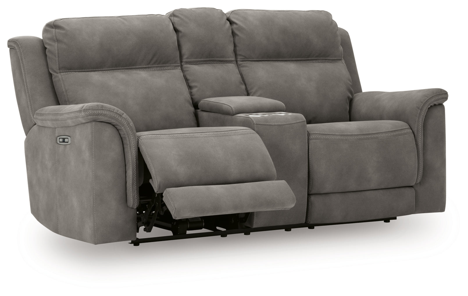 Next-Gen Durapella Power Reclining Loveseat/Console/Adjustable Headrest