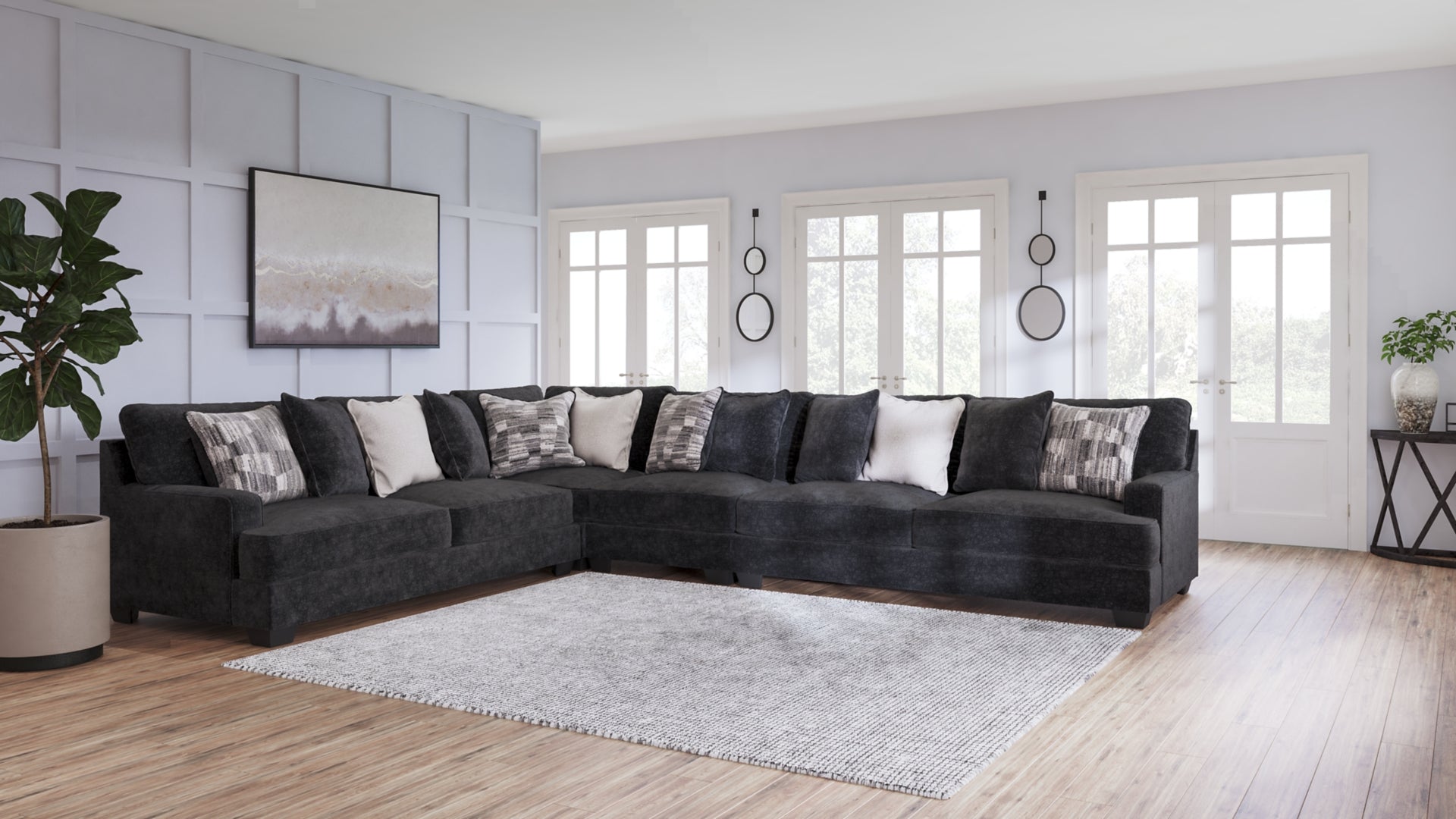 Lavernett 3-Piece Sectional with Ottoman