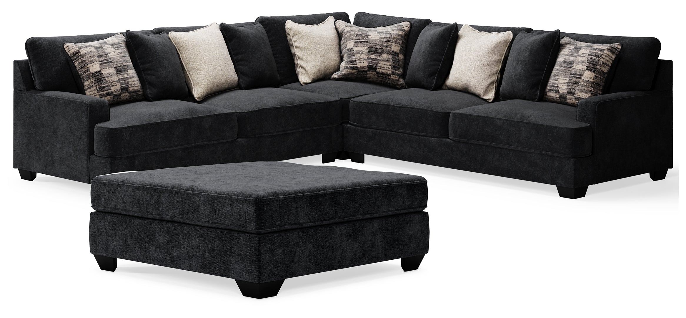 Lavernett 3-Piece Sectional with Ottoman