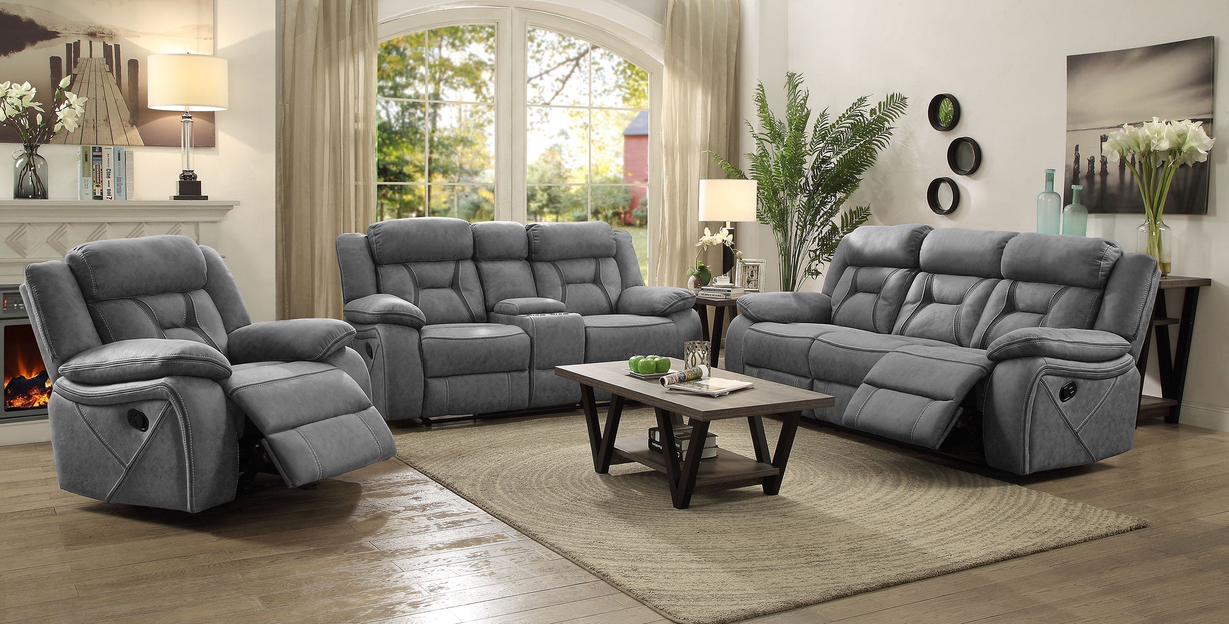 Higgins Upholstered Tufted Living Room Set