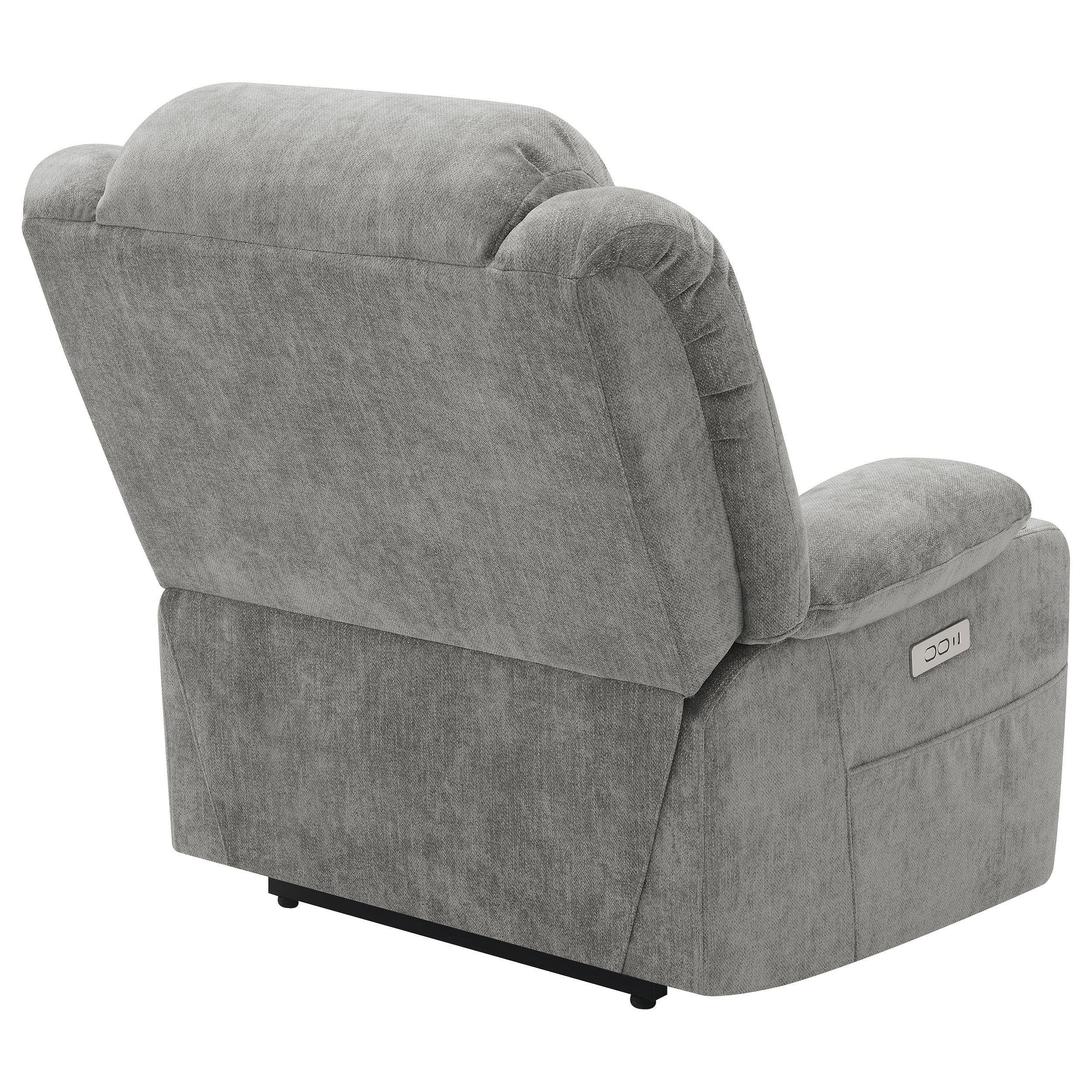 Houston Upholstered Power Lift Recliner Grey