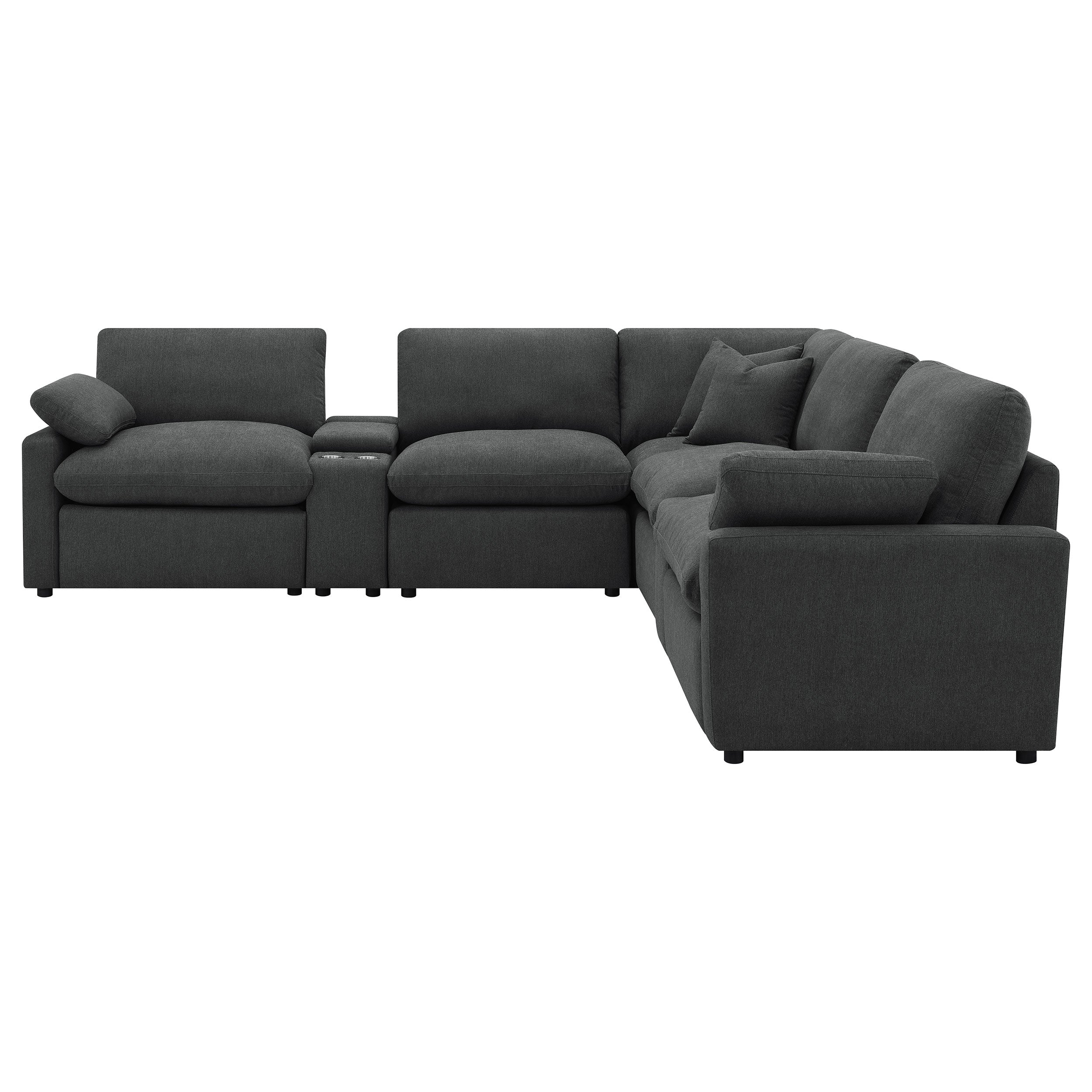 Collins  Modular Power Reclining Sectional Dark Grey
