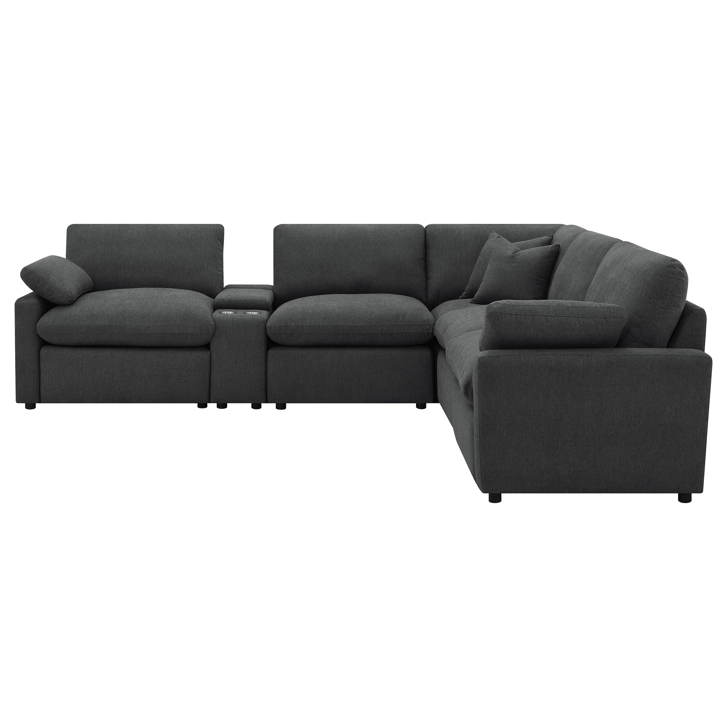 Collins  Modular Power Reclining Sectional Dark Grey