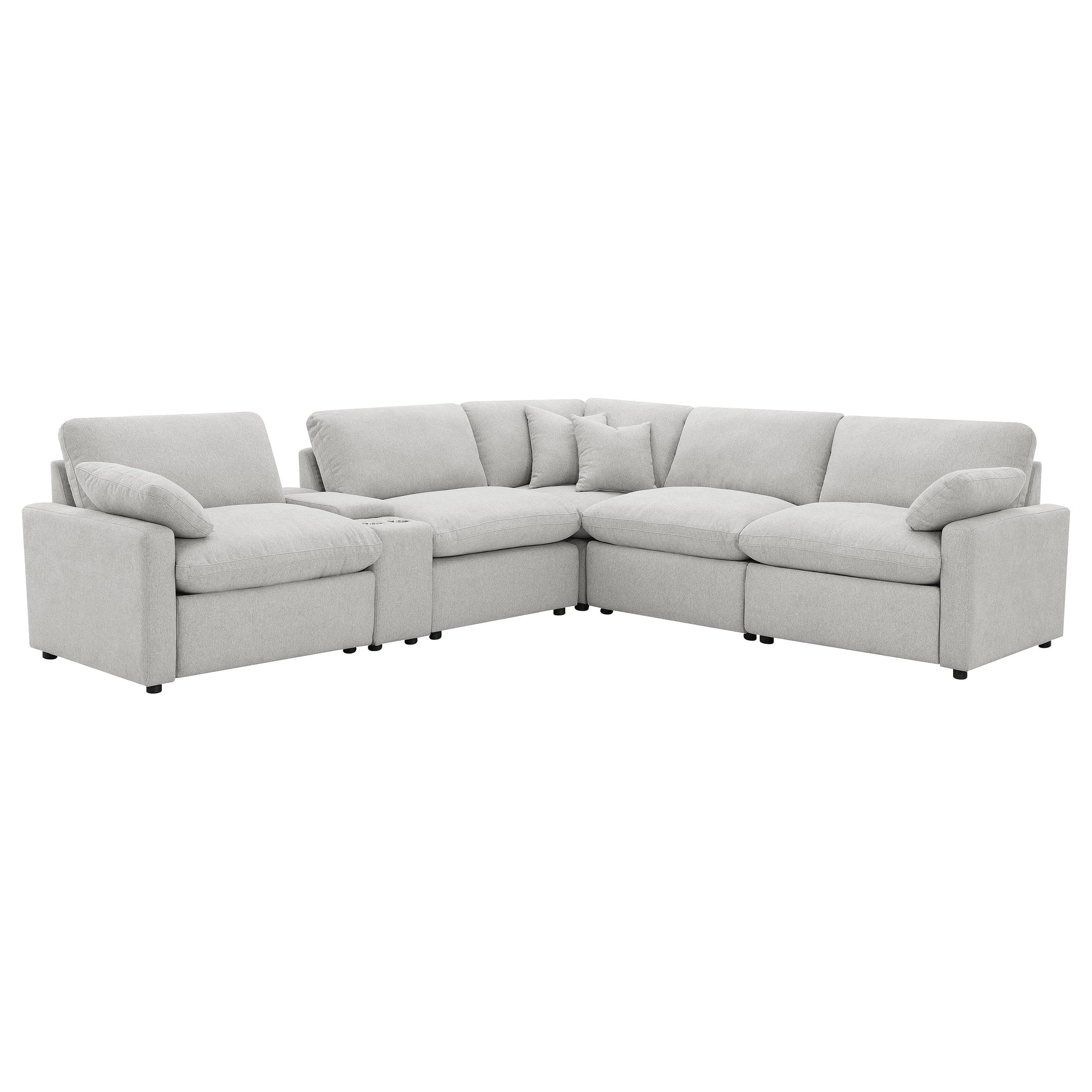 Collins  Modular Power Reclining Sectional Dark Grey