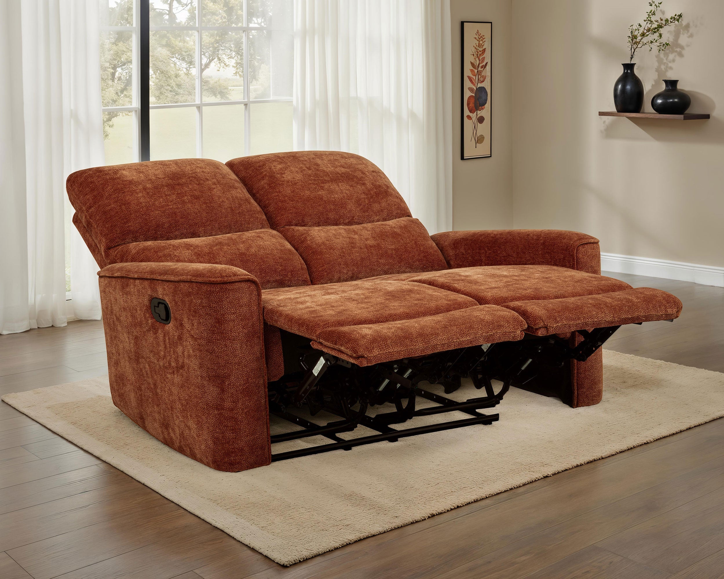 Navarro Chenille Upholstered Reclining Loveseat