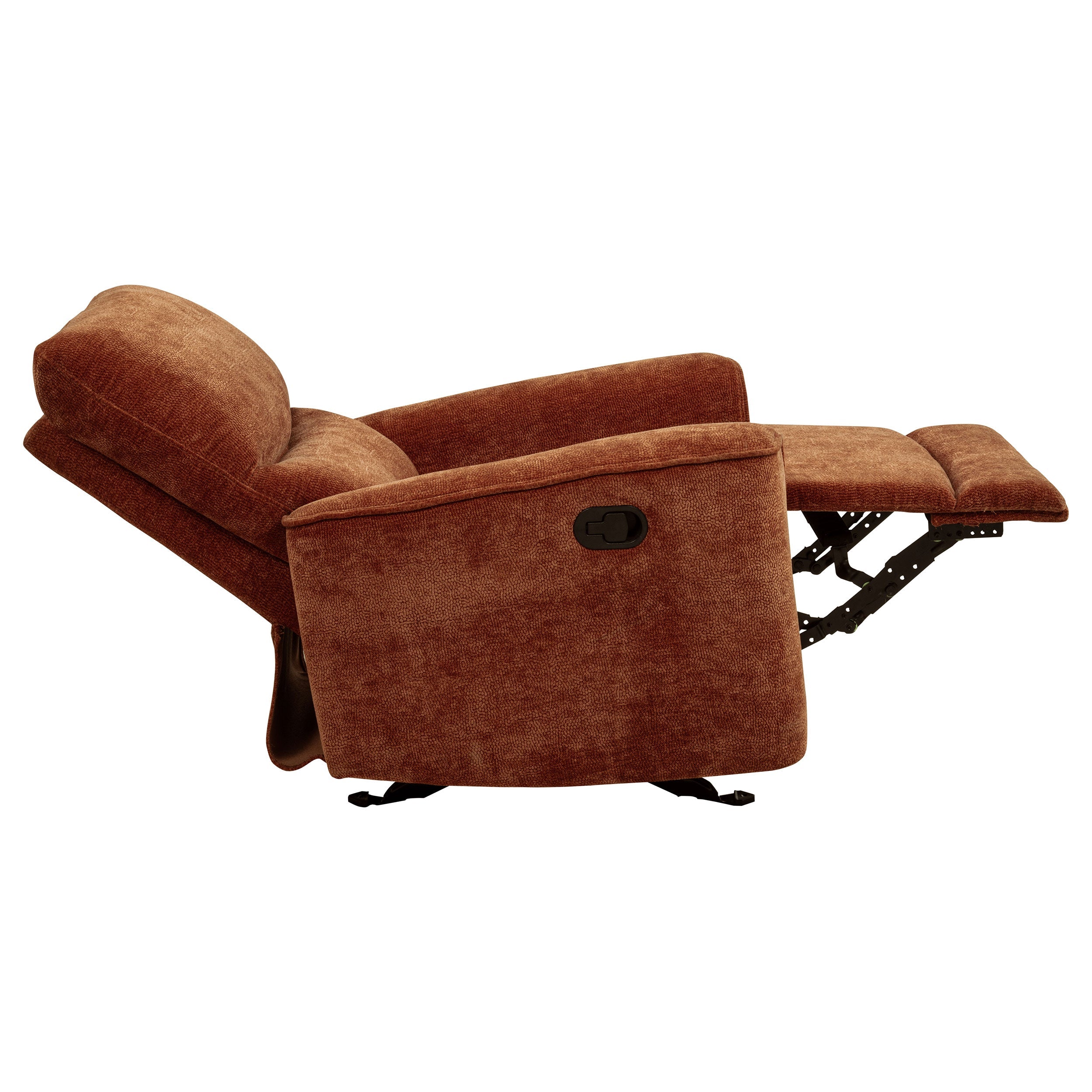Navarro Chenille Upholstered Glider Recliner