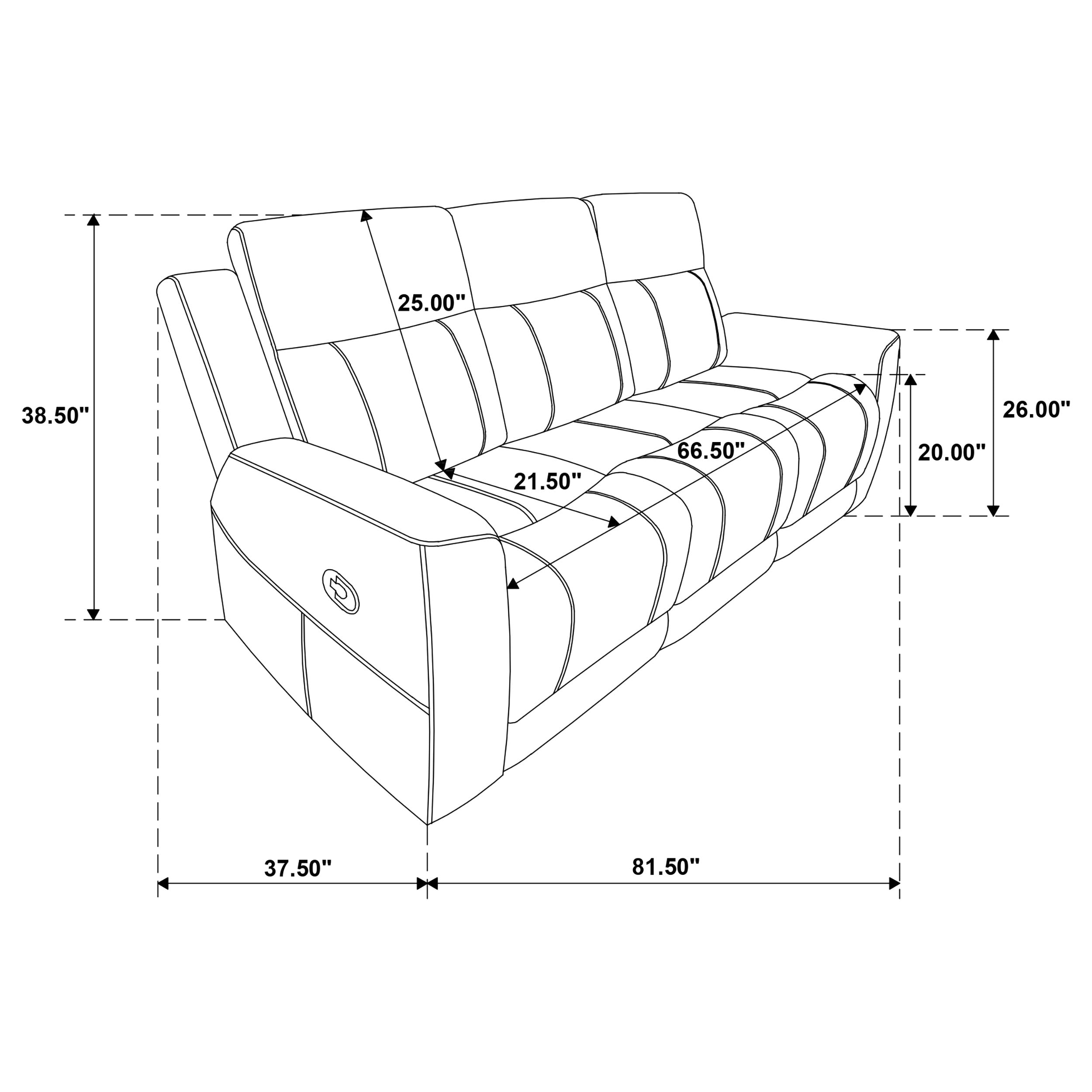 Brentwood Upholstered Motion Reclining Sofa