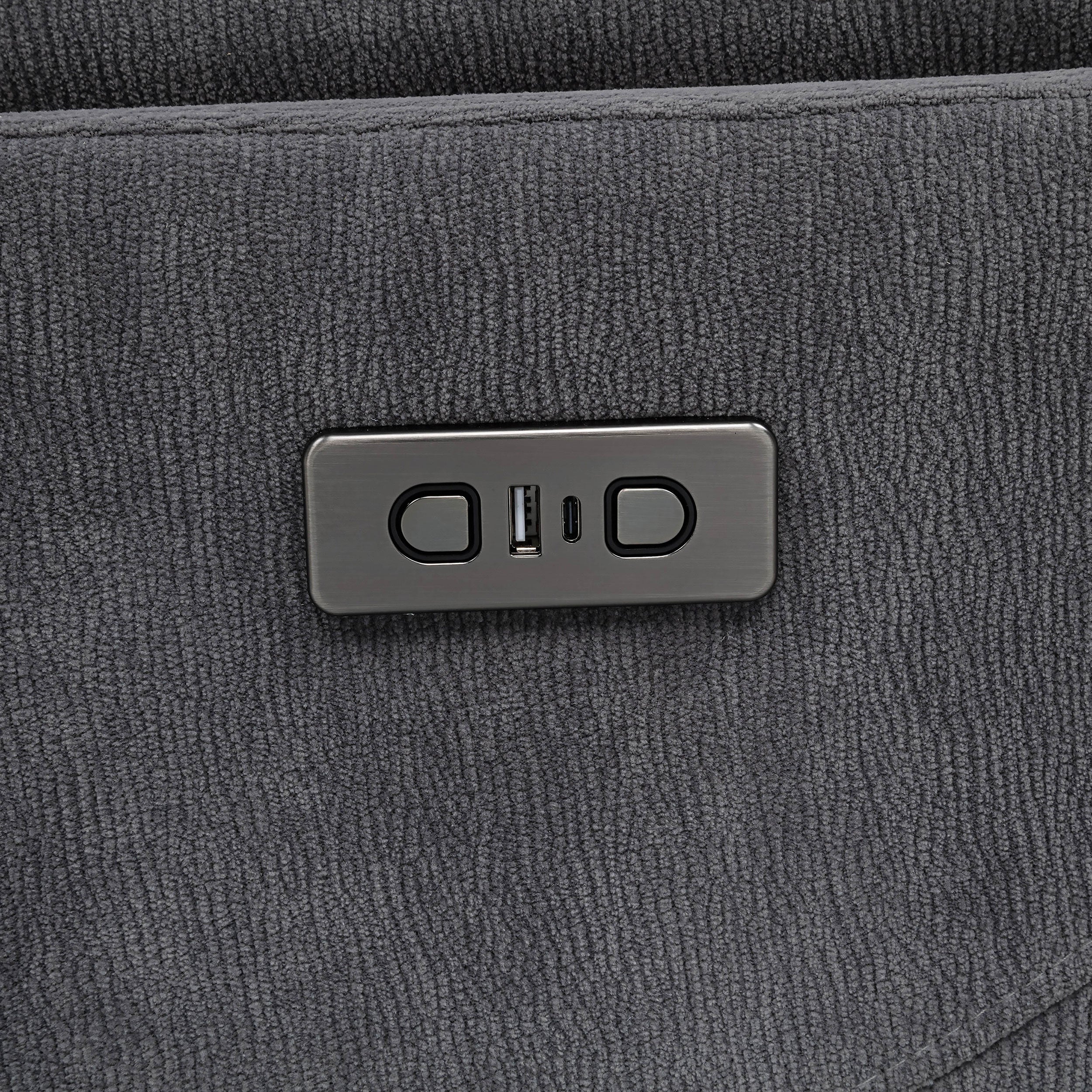 Adler Upholstered Power Swivel Glider Recliner