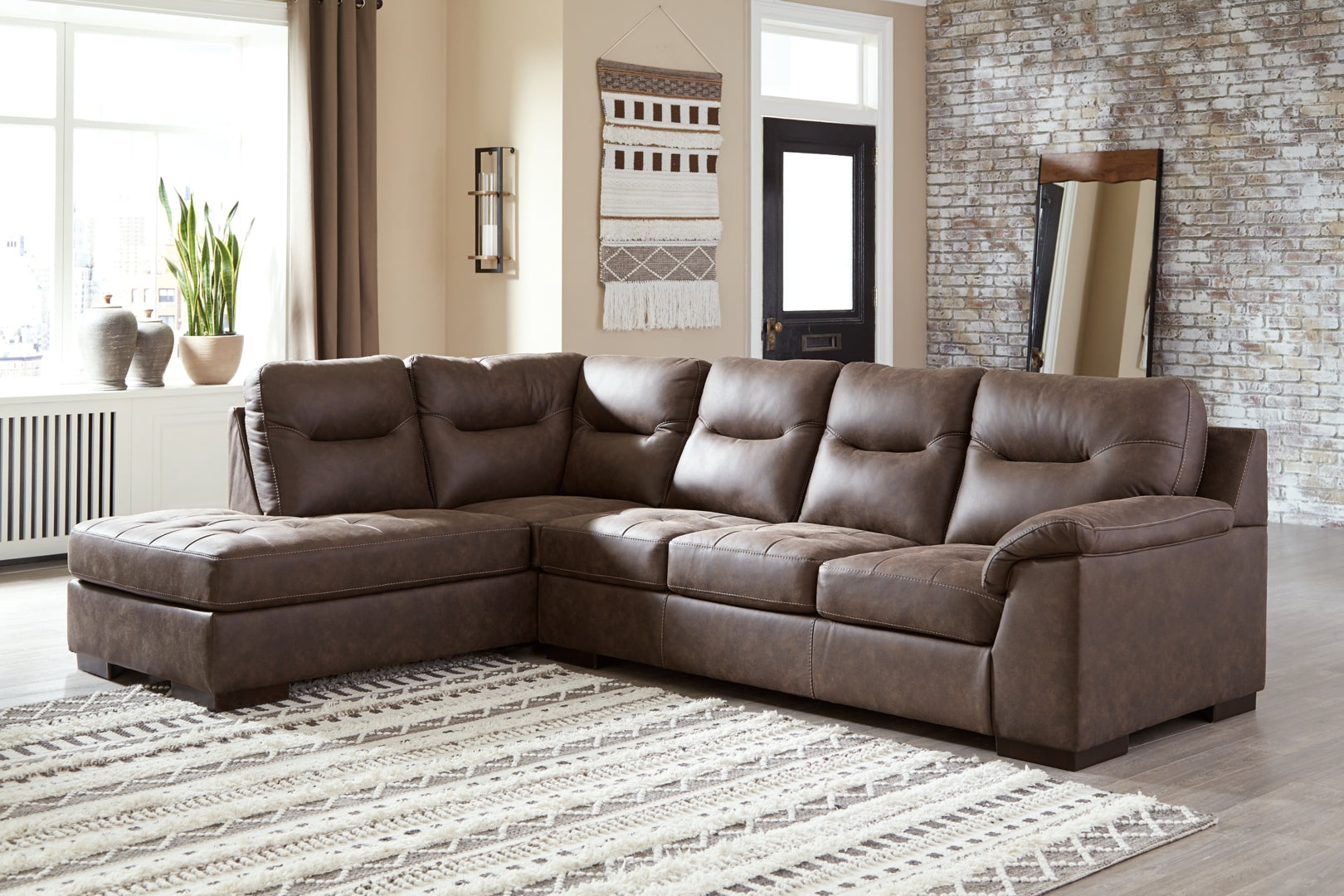 Maderla 2-Piece Sectional with Ottoman