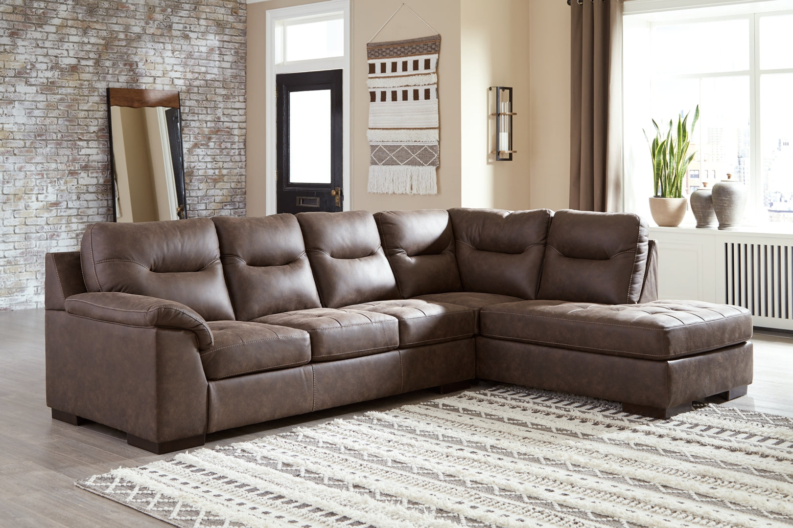 Maderla 2-Piece Sectional with Ottoman