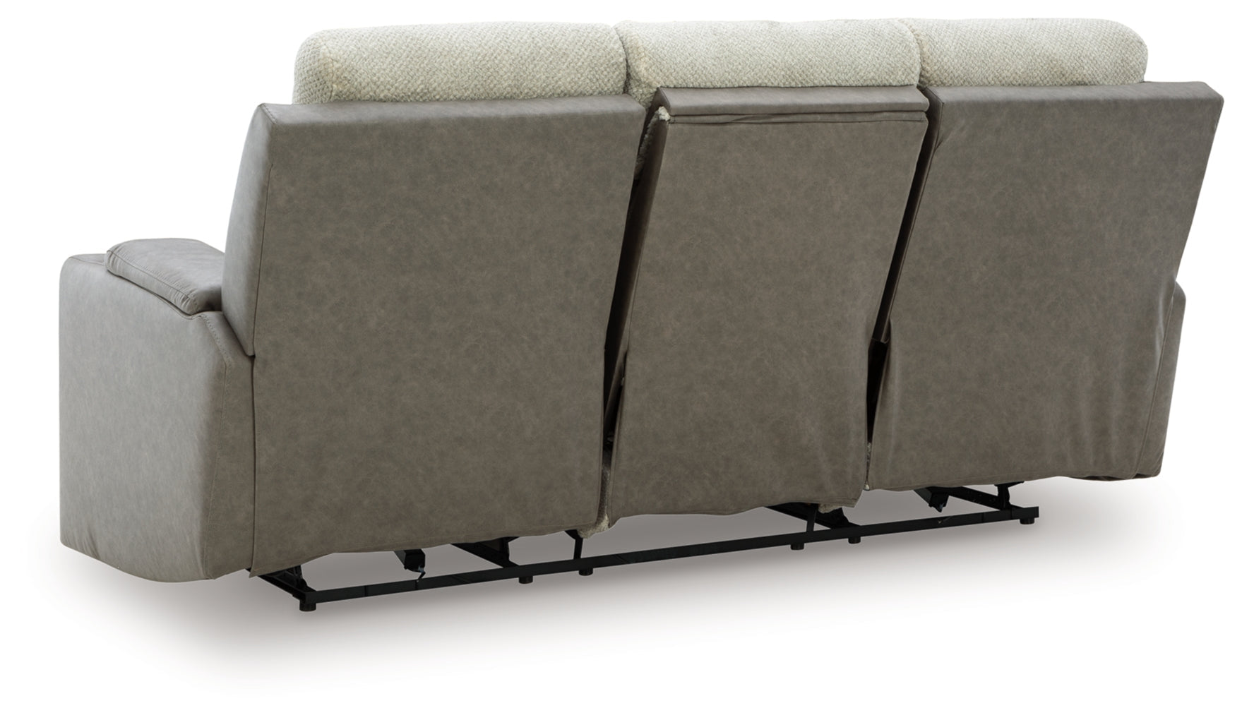 Stately Check Power Reclining Sofa with Adjustable Headrest