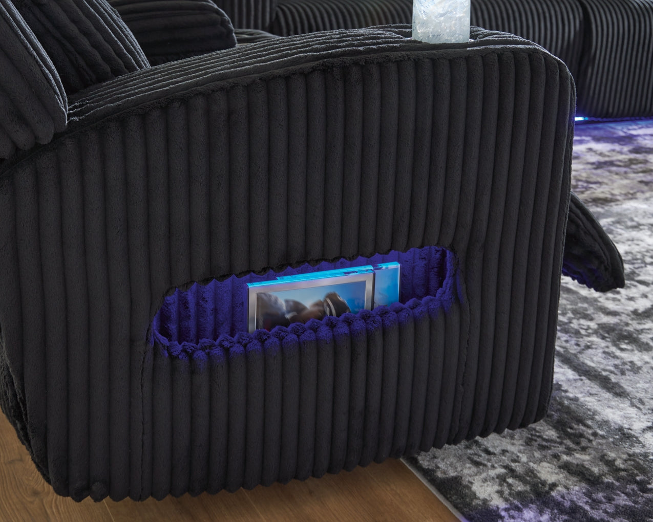 TwinBrooke Power Reclining Sofa with Adjustable Headrest