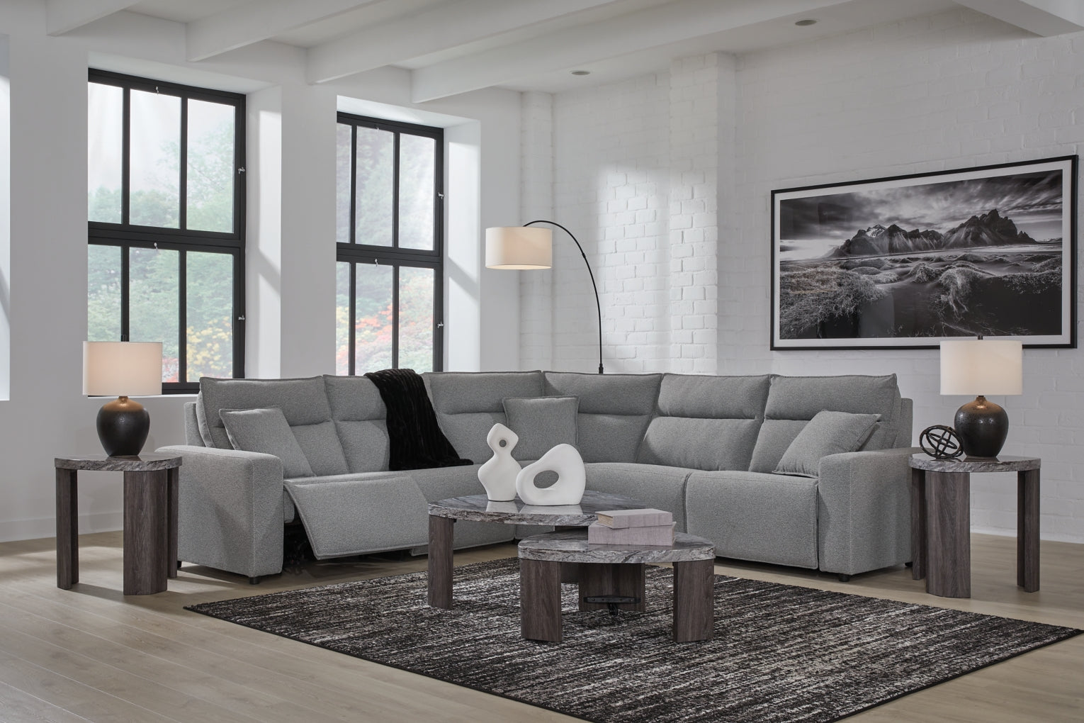 Modmax Sofa, Loveseat and Recliner Sectional Set