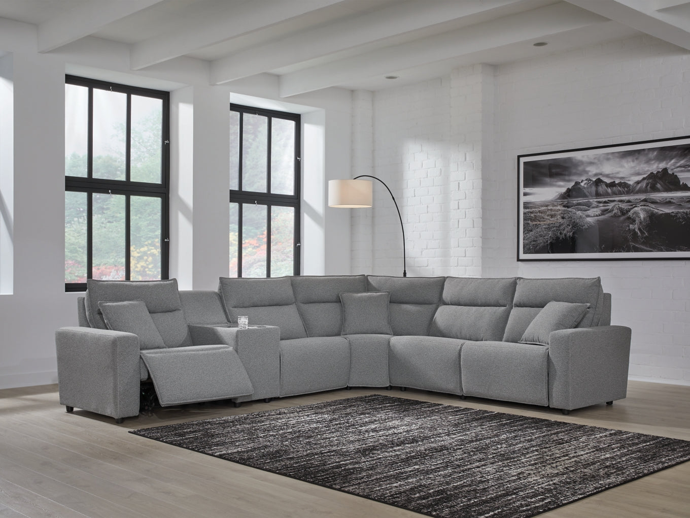 Modmax Sofa, Loveseat and Recliner Sectional Set
