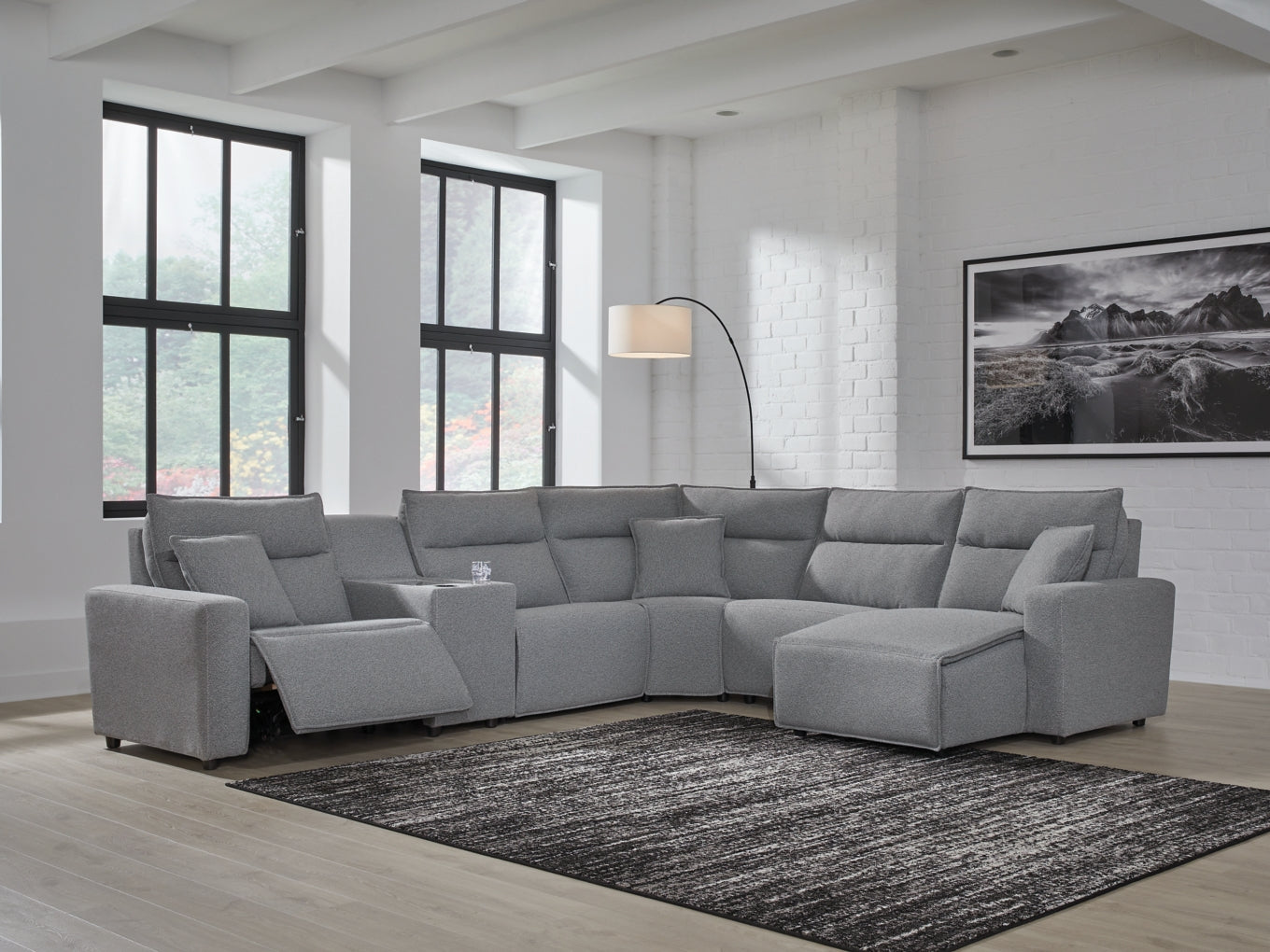 Modmax Sofa, Loveseat and Recliner Sectional Set