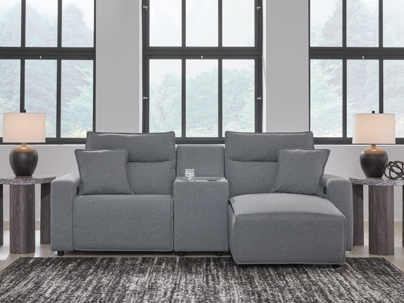 Modmax Sofa, Loveseat and Recliner Sectional Set