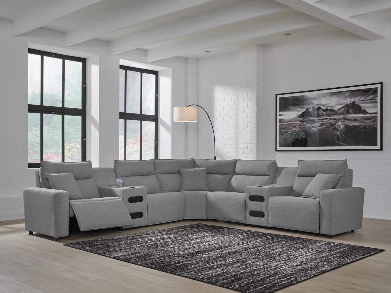 Modmax Sofa, Loveseat and Recliner Sectional Set