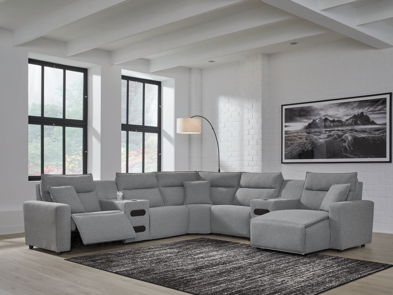Modmax Sofa, Loveseat and Recliner Sectional Set