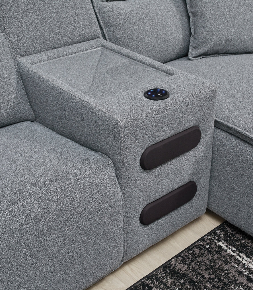 Modmax Sofa, Loveseat and Recliner Sectional Set