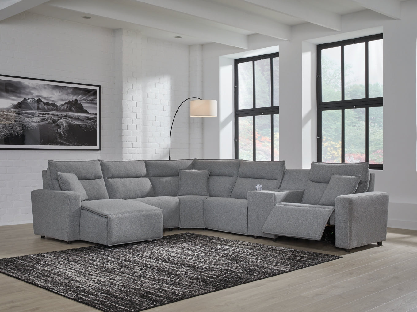 Modmax Sofa, Loveseat and Recliner Sectional Set