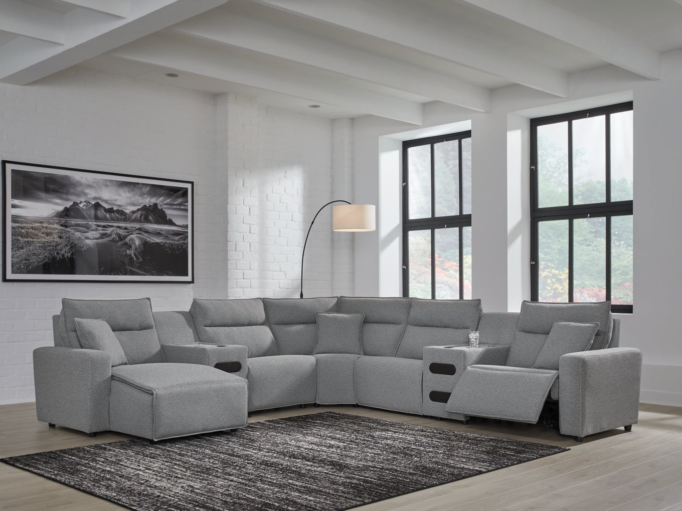 Modmax Sofa, Loveseat and Recliner Sectional Set