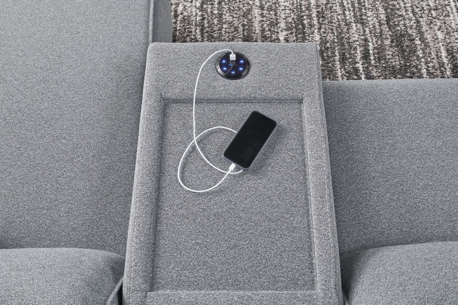 Modmax Sofa, Loveseat and Recliner Sectional Set