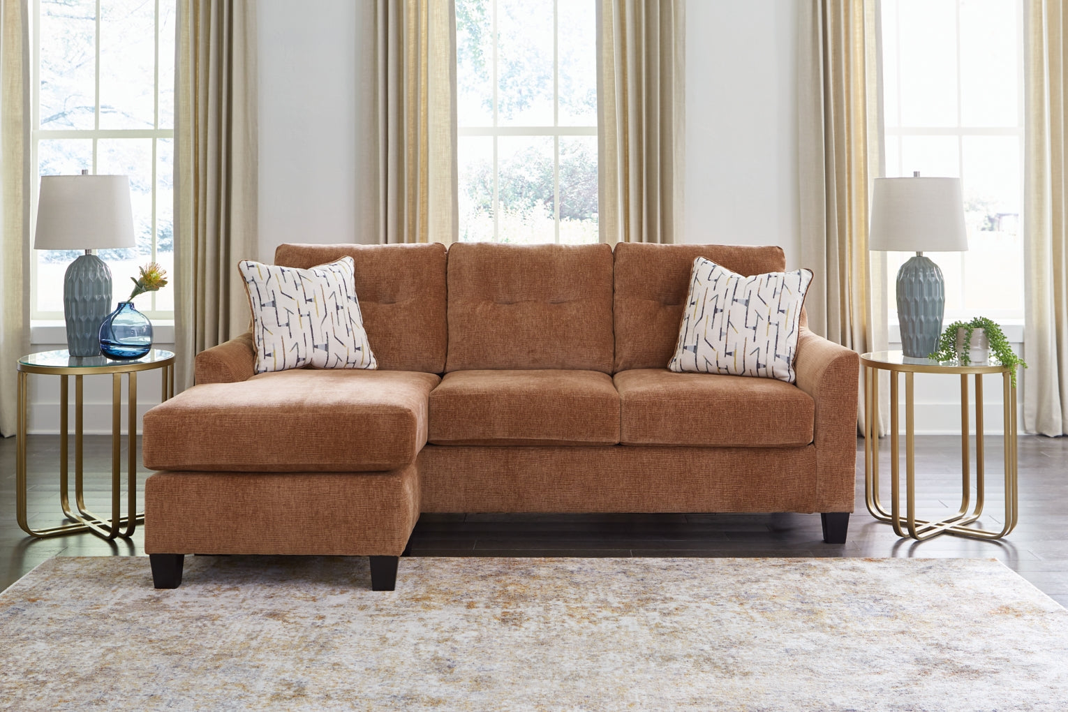 Amity Bay Sofa Chaise Queen Sleeper