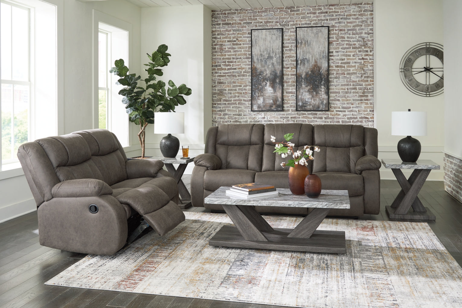 First Base Sofa, Loveseat and Recliner