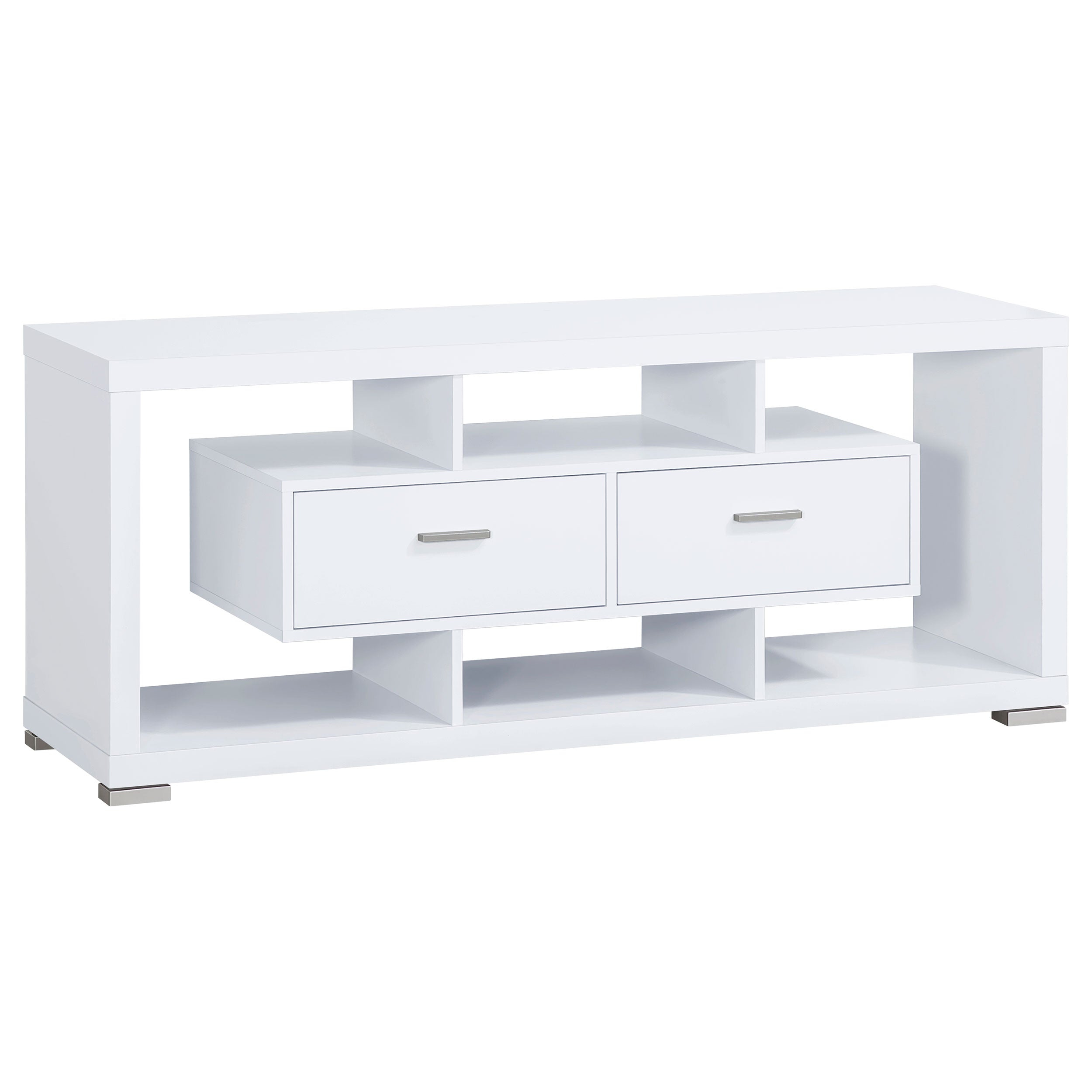 Darien 2-drawer Engineered Wood 59-inch TV Stand White