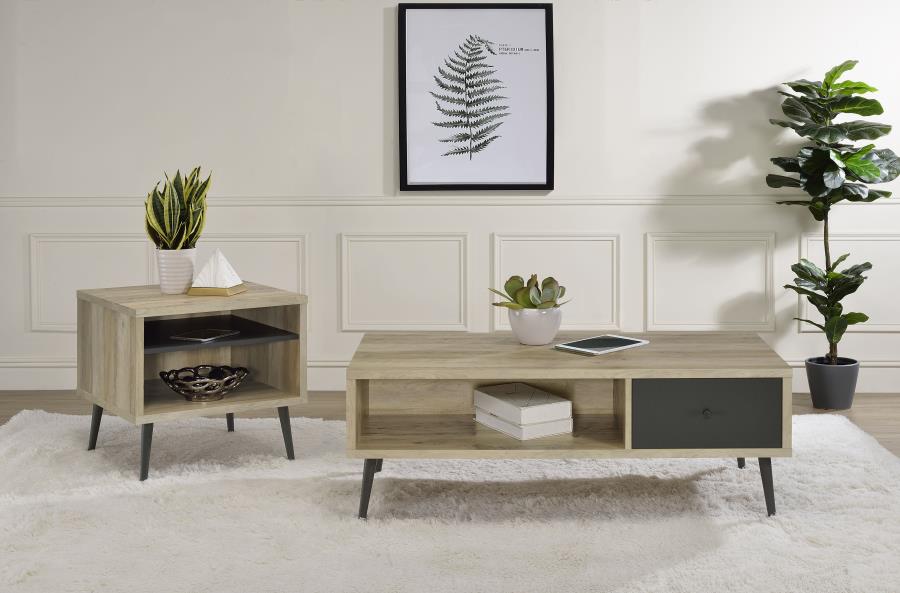 Welsh Coffee and End Table Set Distressed Pine
