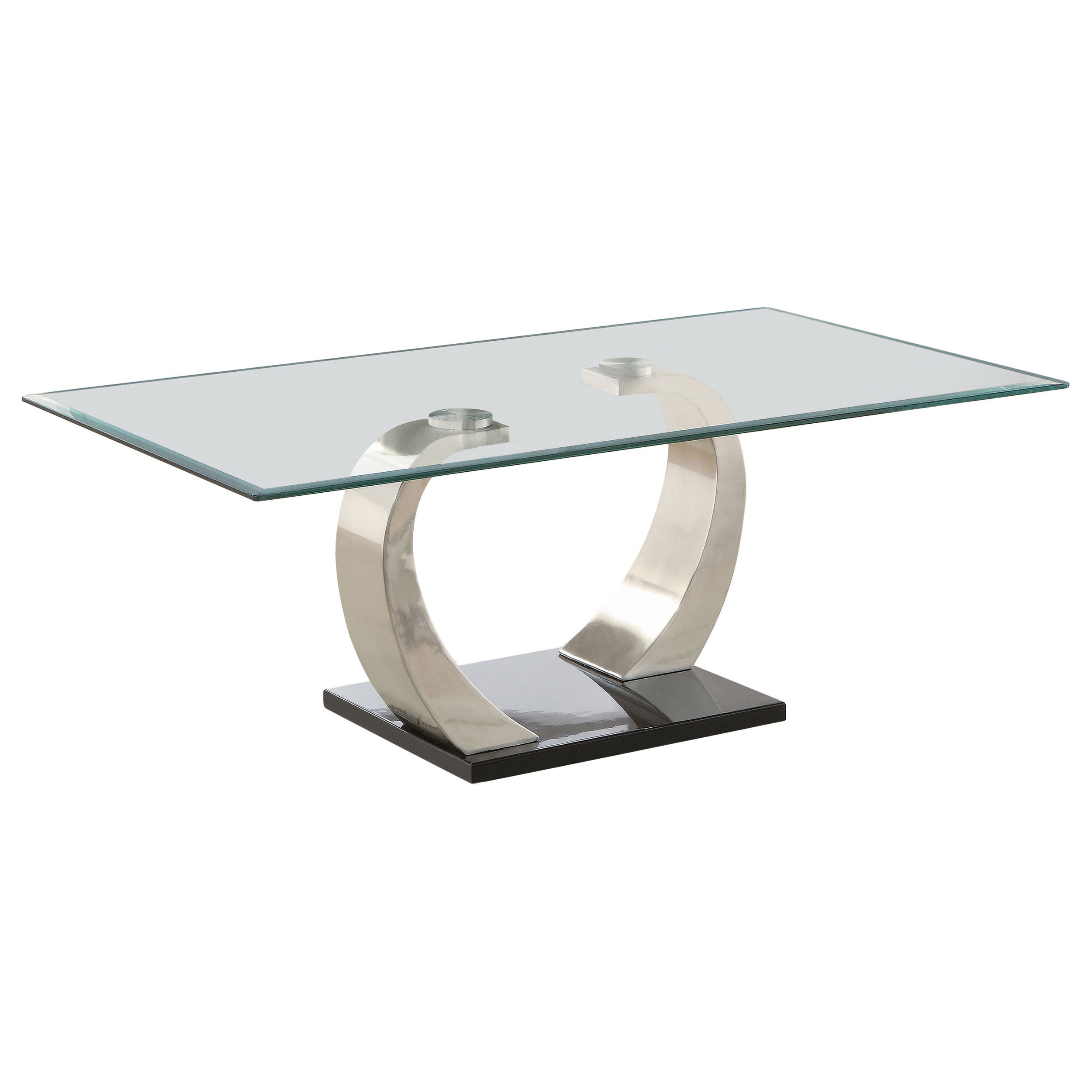 Pruitt  Coffee and End Table Set Satin Silver