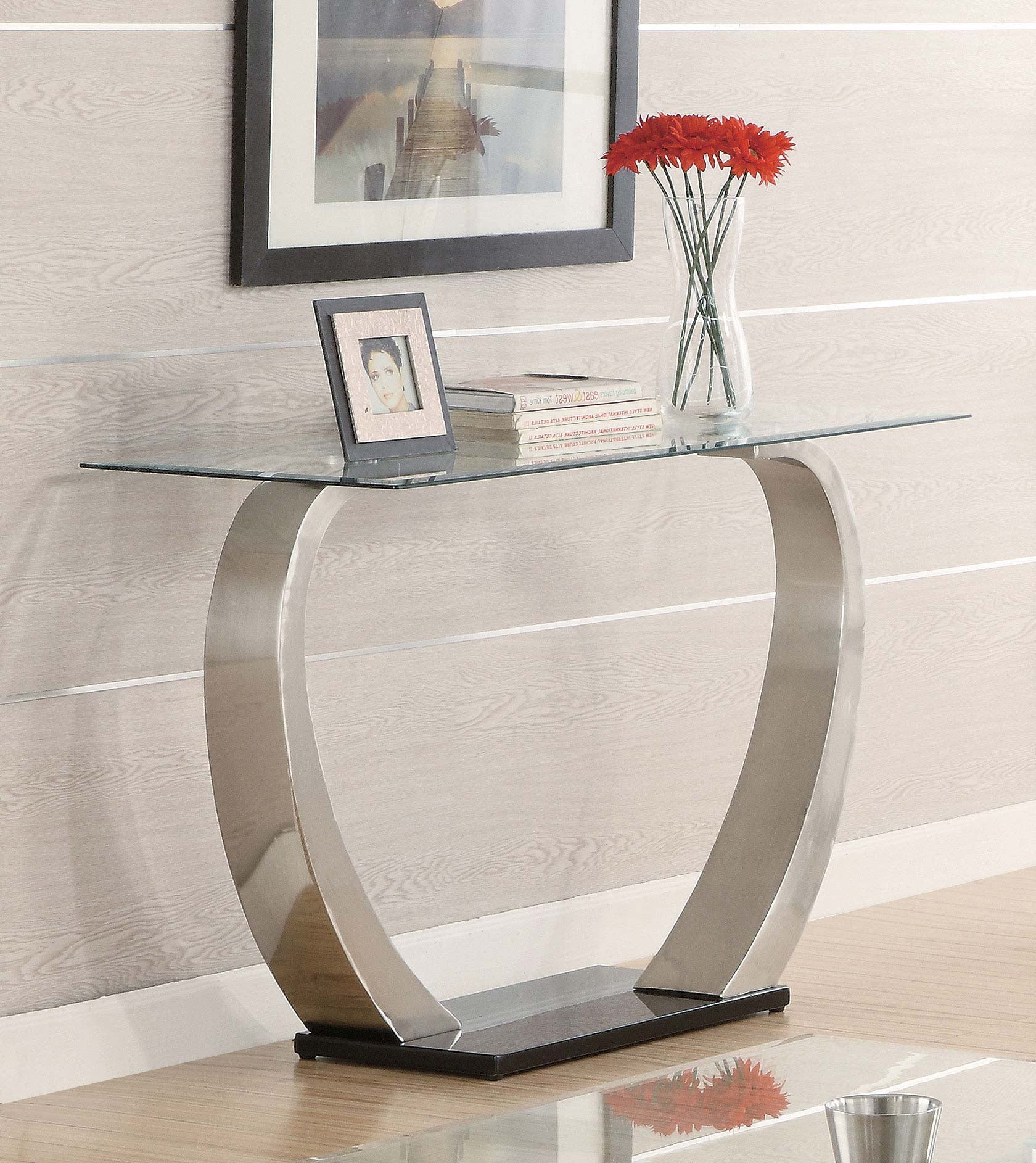 Pruitt Rectangular Sofa Table Satin