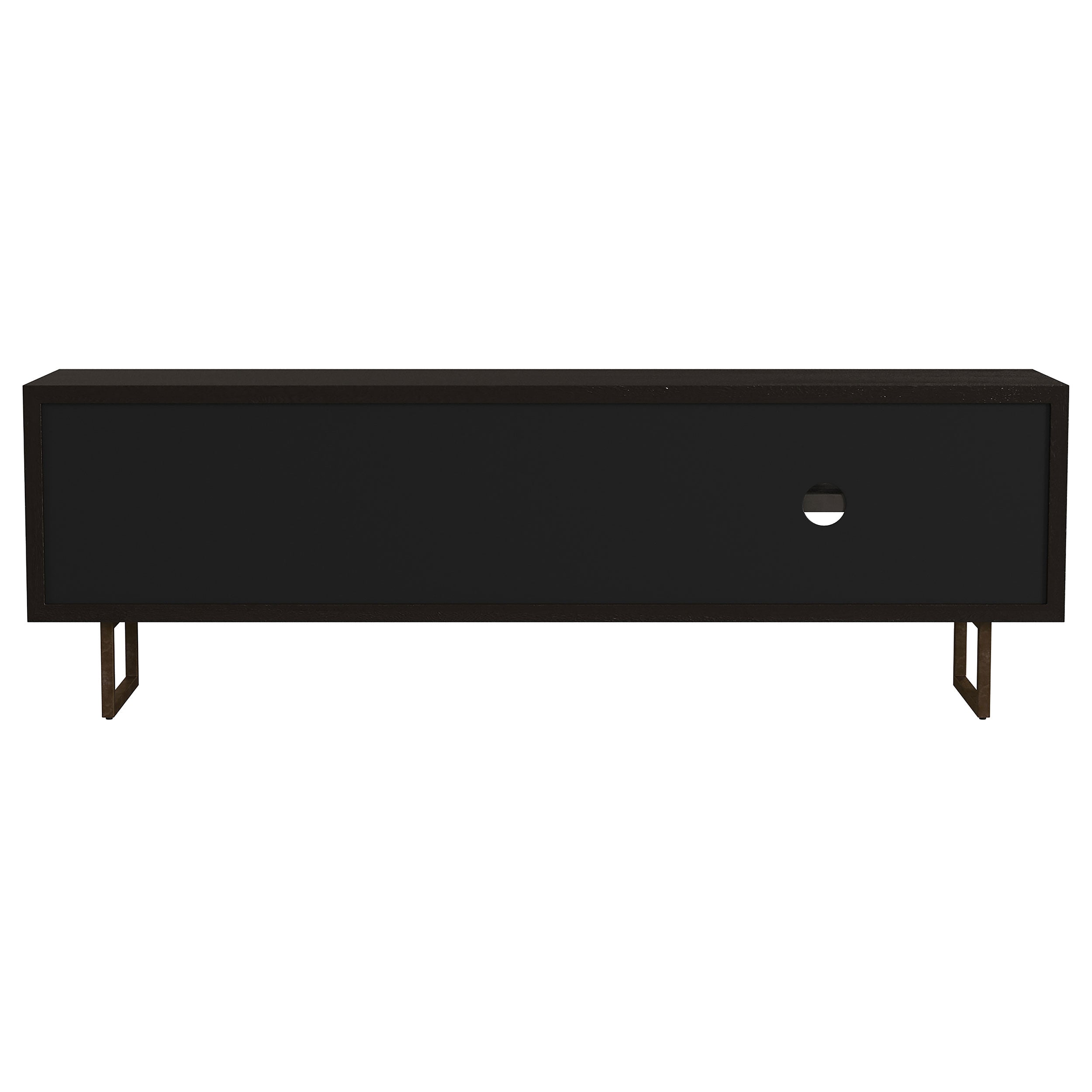 Marsden 2-door Wood 70" TV Stand Charcoal Black