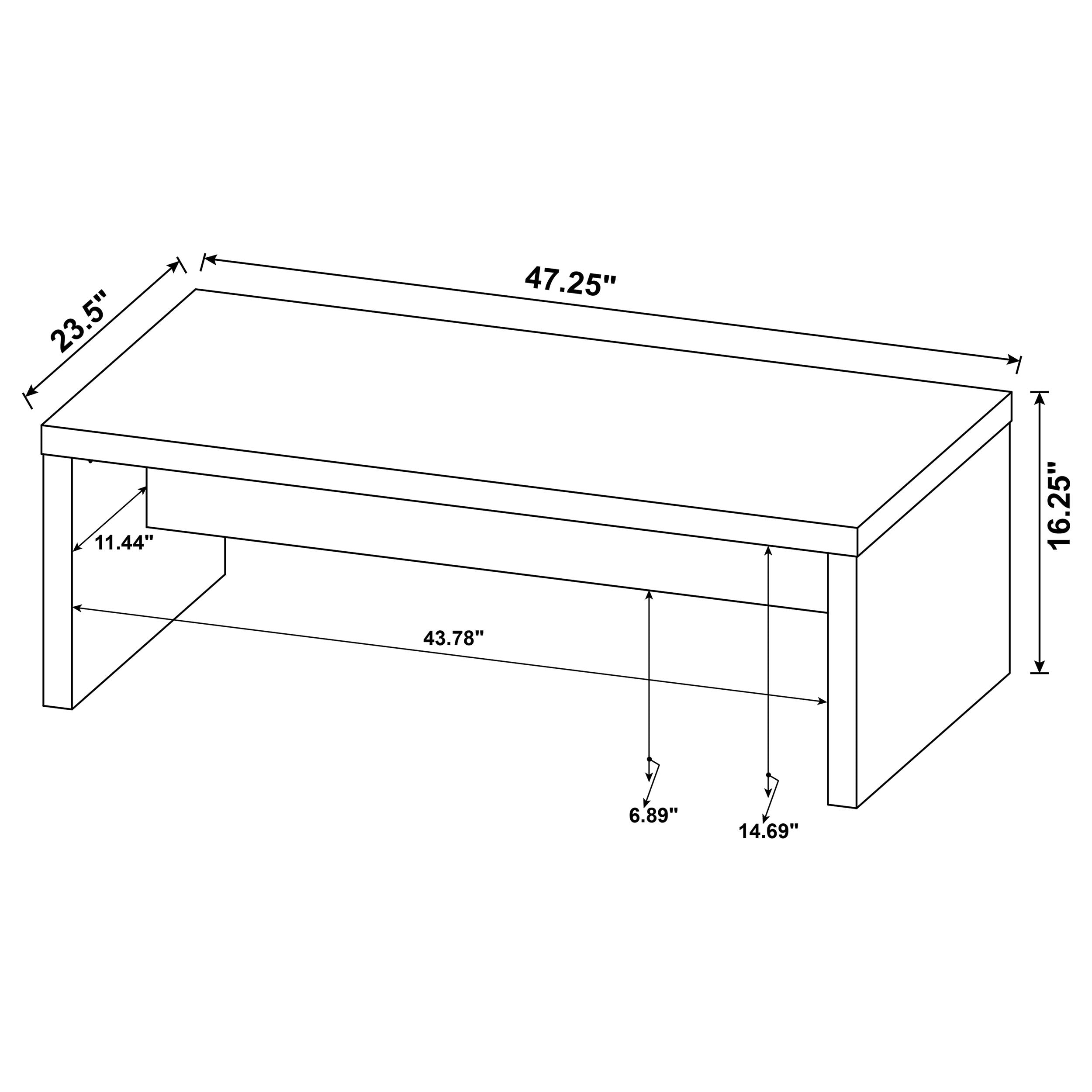 Lynette Rectangular Coffee and End Table Set Mango