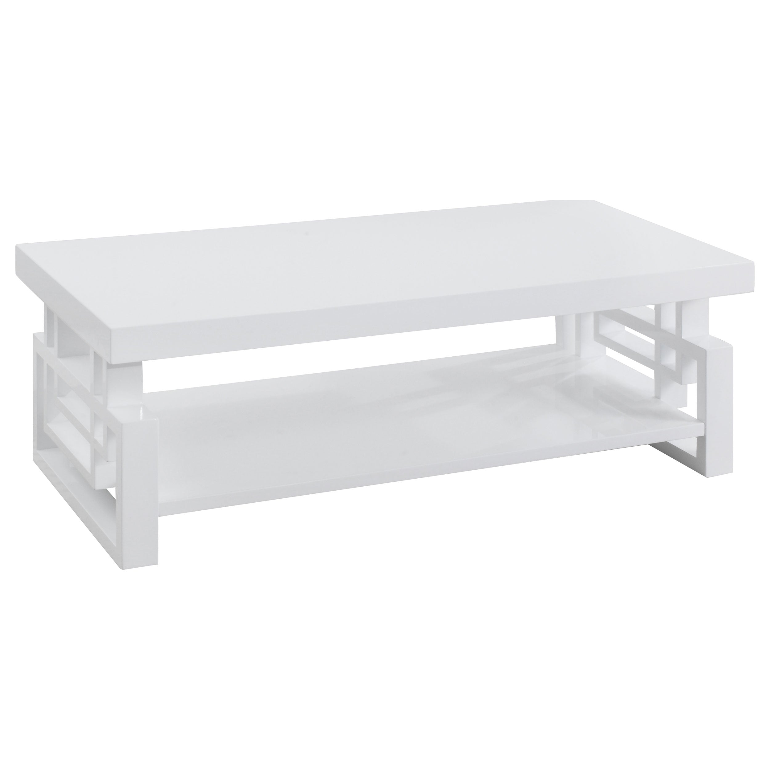 Schmitt Rectangular Coffee Table High Glossy White