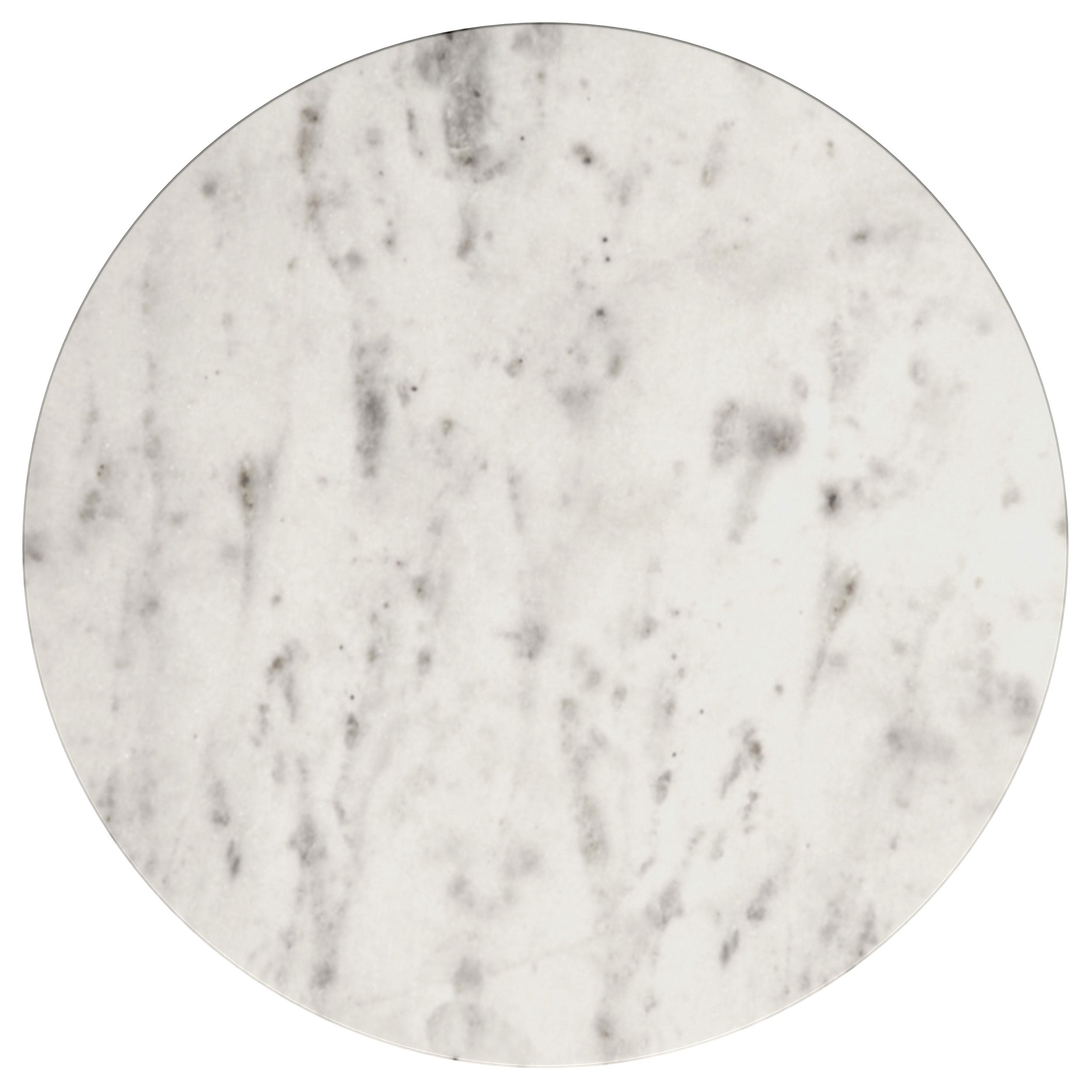 Haven  Round Marble Coffee and End Table Set Black