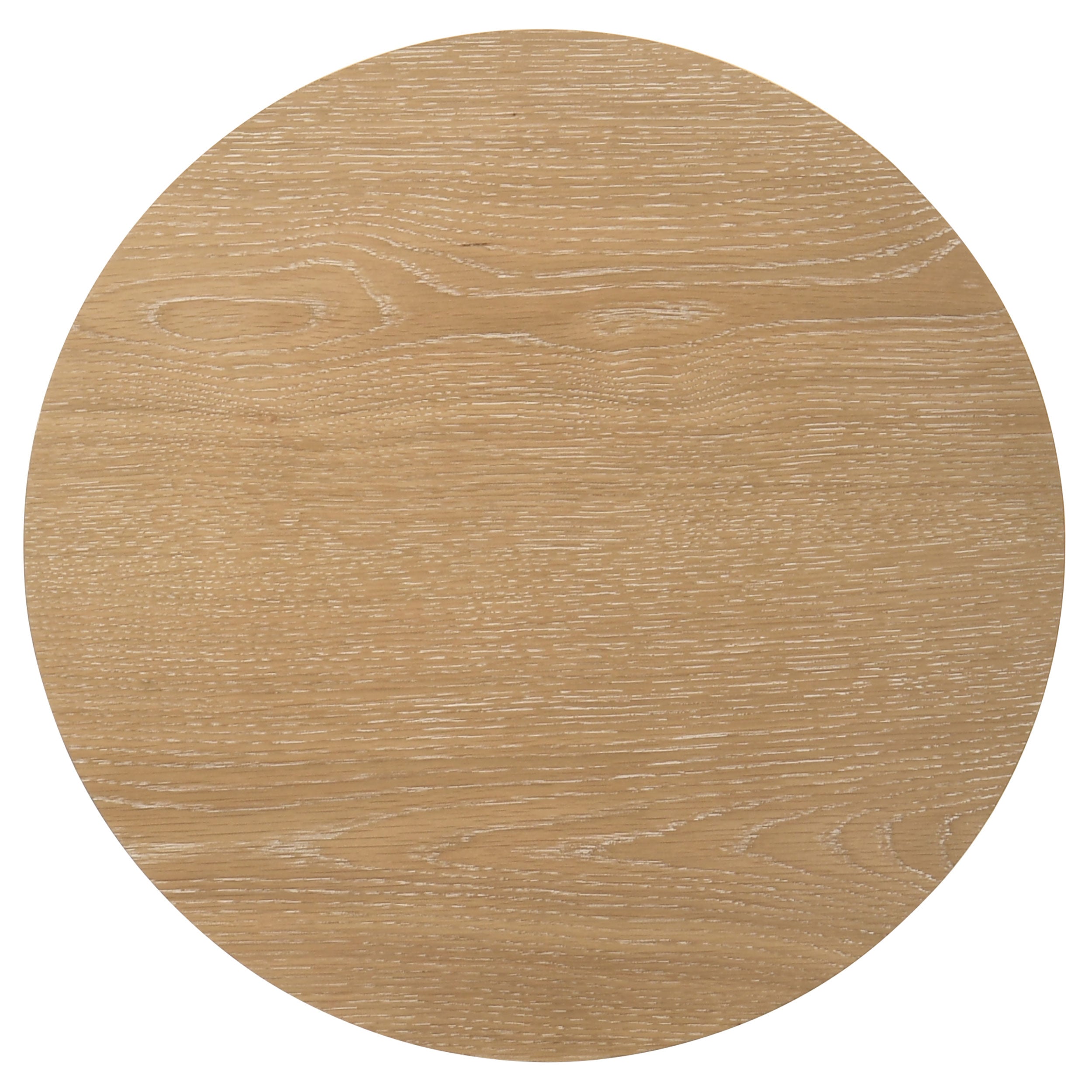 Ottowa  Round Wood Coffee Table Set Light Oak