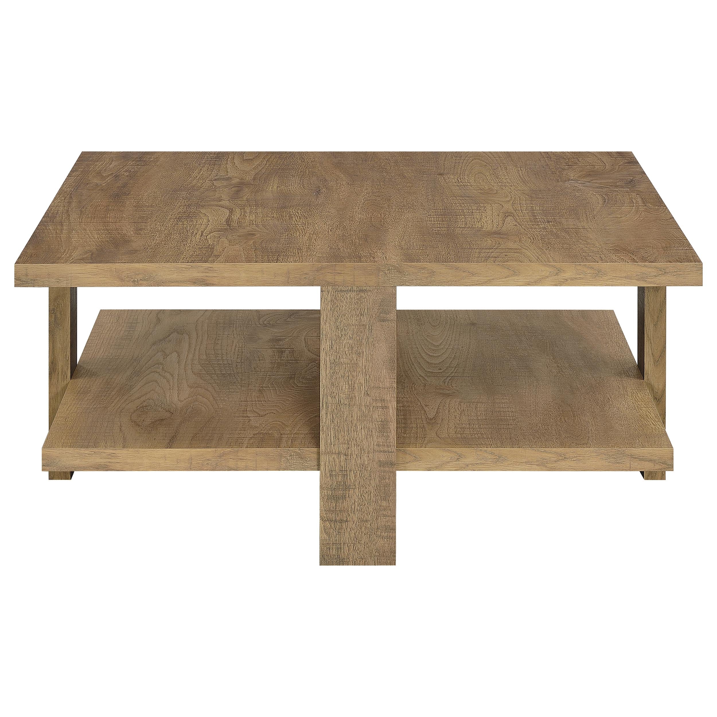 Dawn Round Coffee and End Table Set Mango Brown