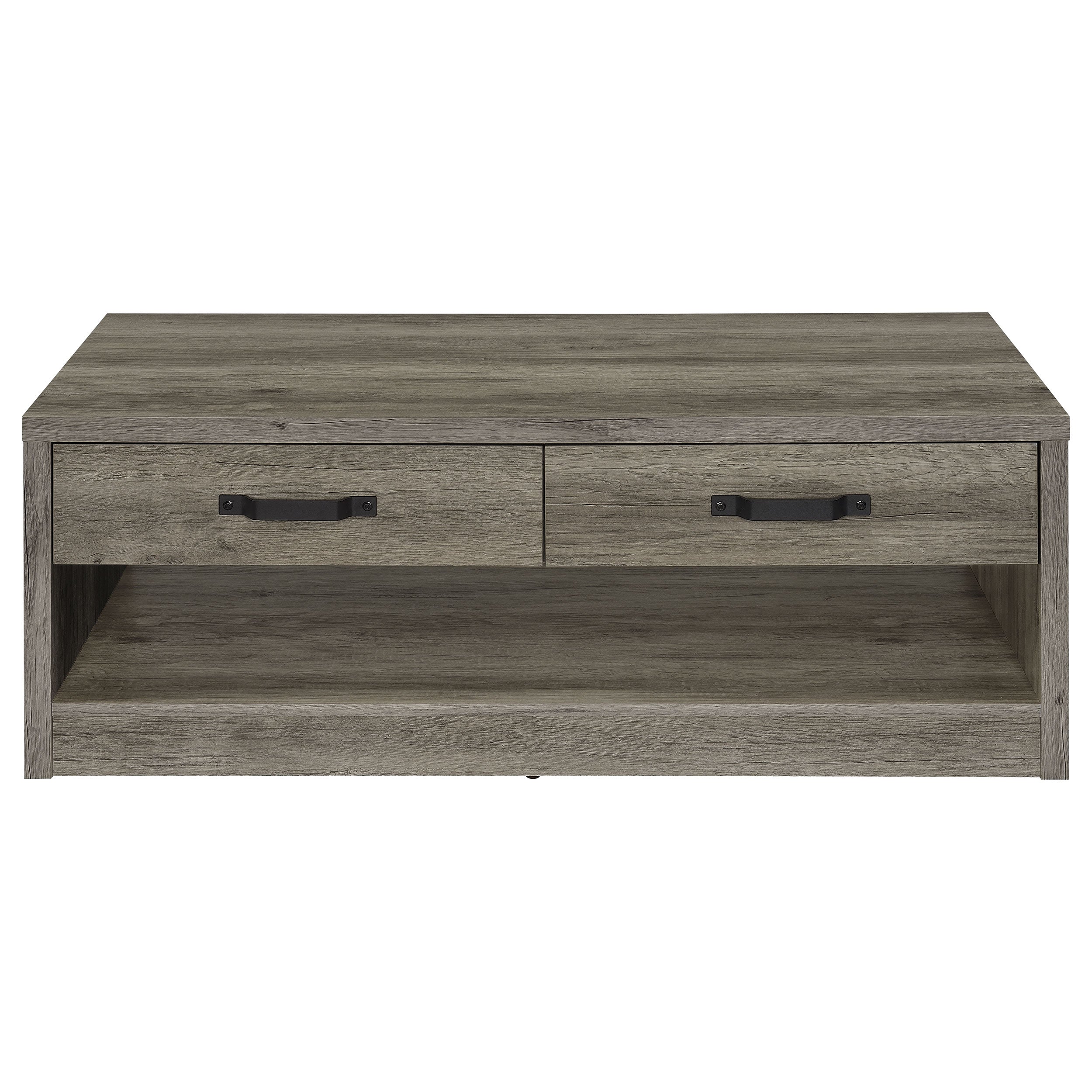 Felix 2-drawer Rectangular Engineered Wood Coffee Table Grey Driftwood