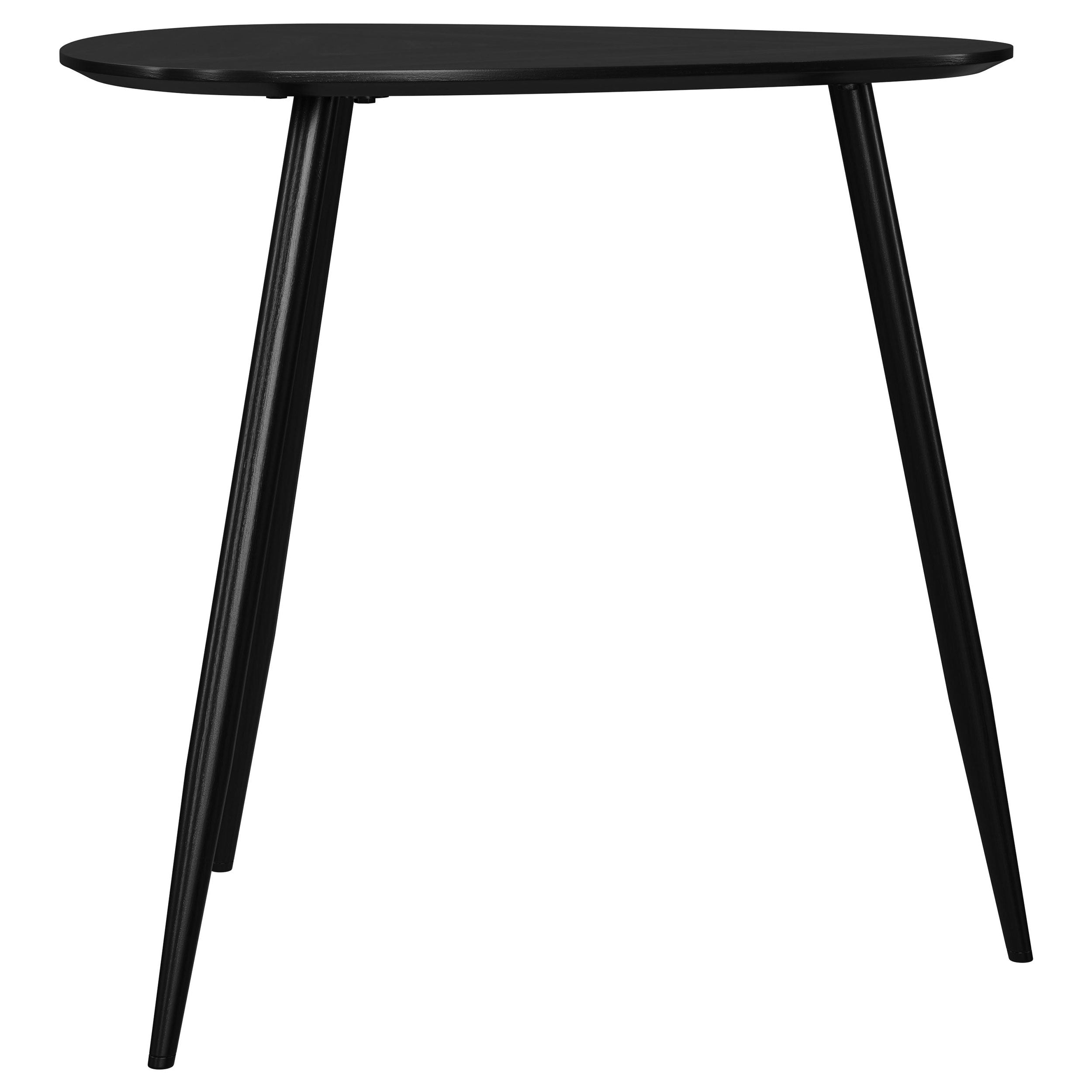 Odessa  Triangular Coffee and End Table Set Black