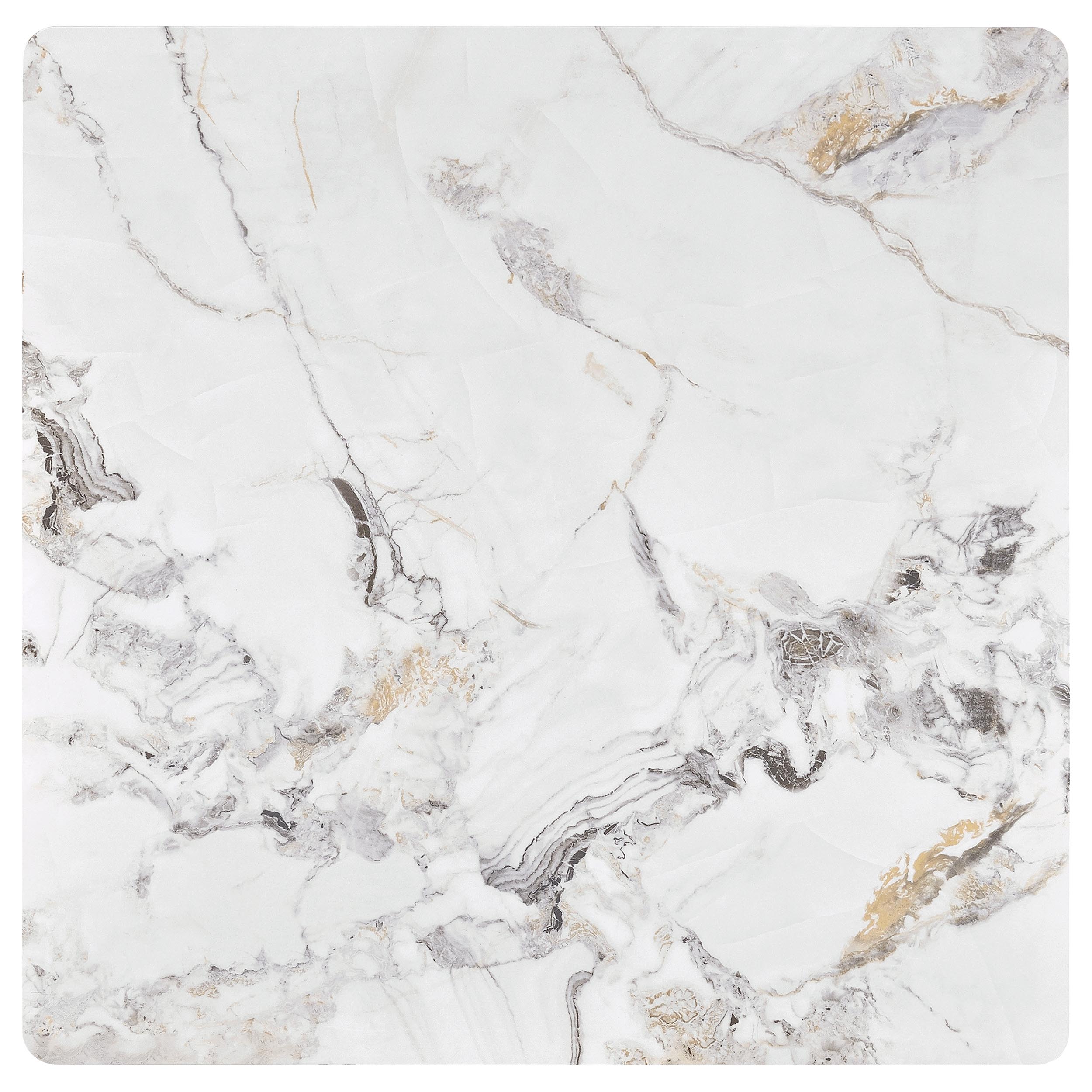 Carvell  Square Coffee and End Table Set Mirage White