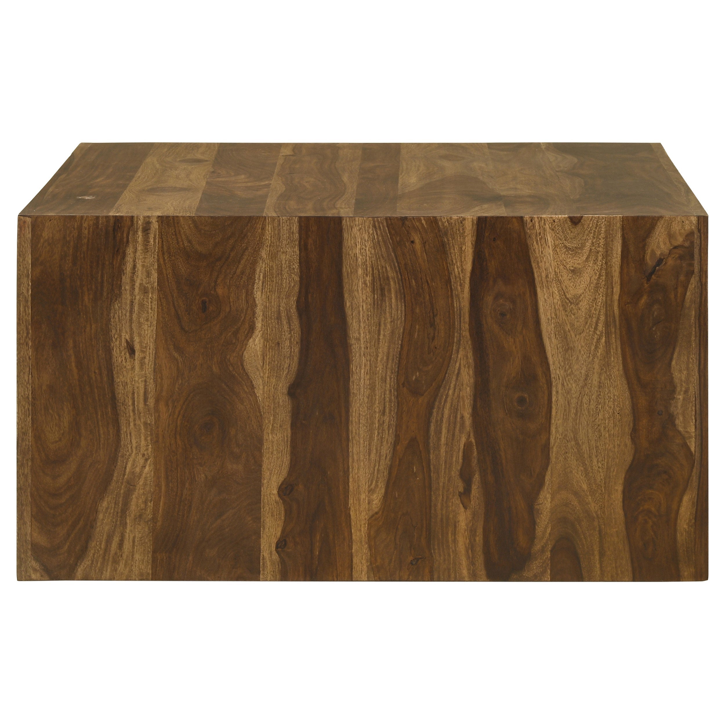 Odilia Square Solid Wood Coffee Table Auburn