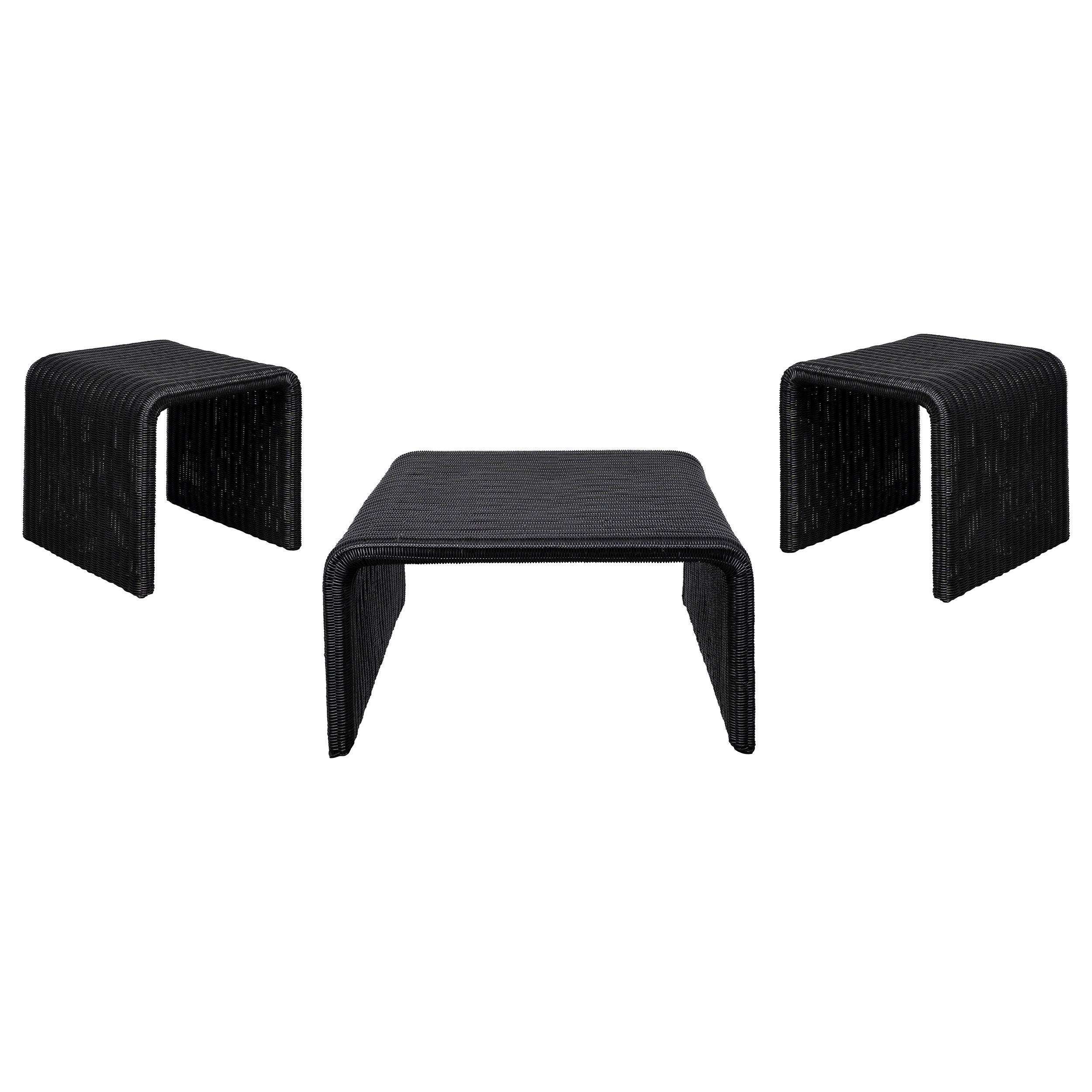 Cahya Rattan Coffee and End Table Set