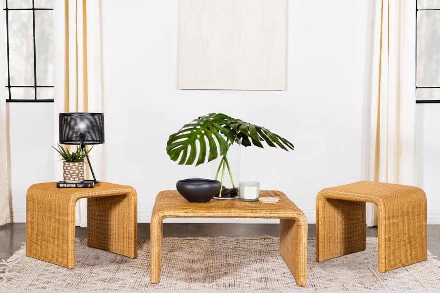 Cahya Rattan Coffee and End Table Set