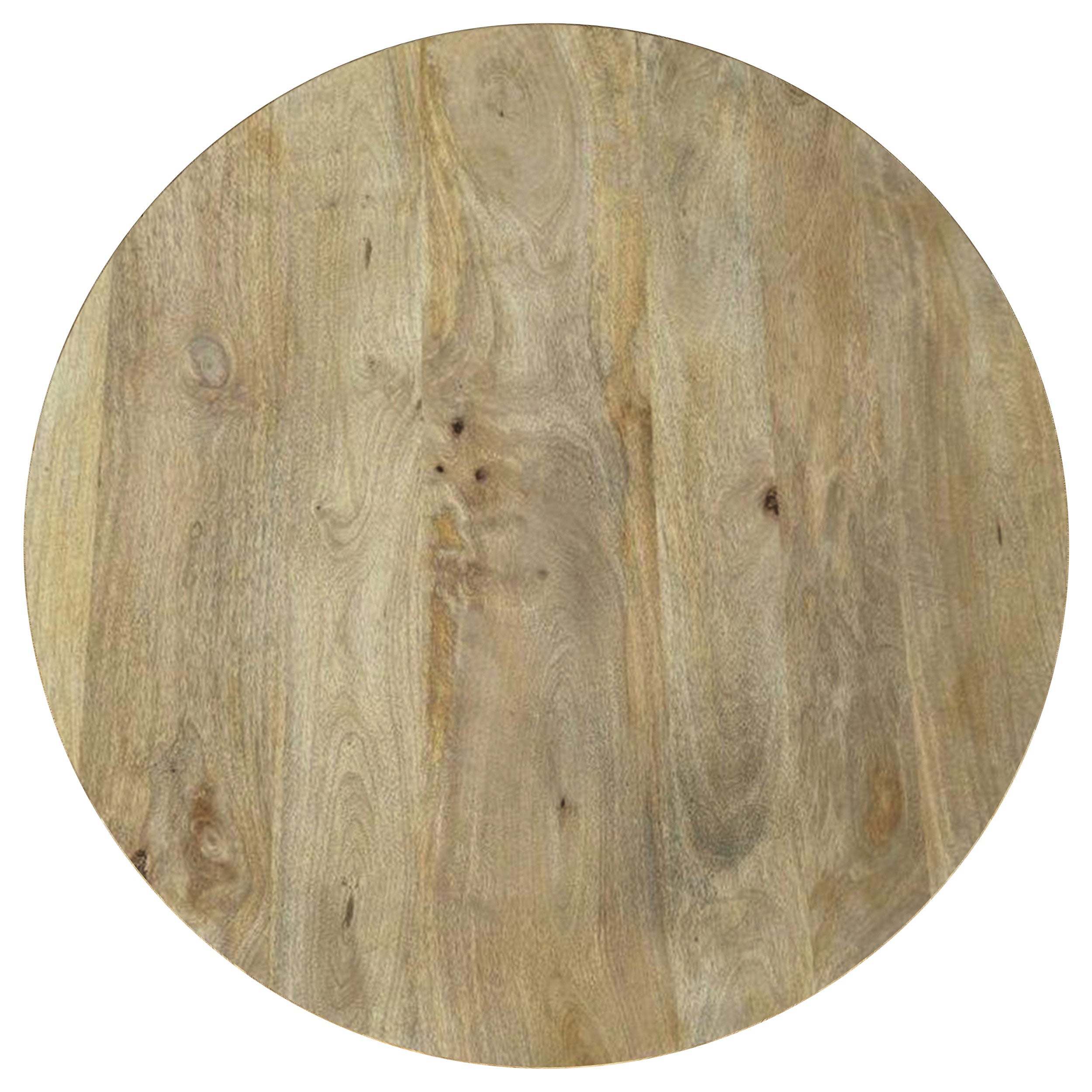 Touhy Round Coffee and End Table Set Natural Mango