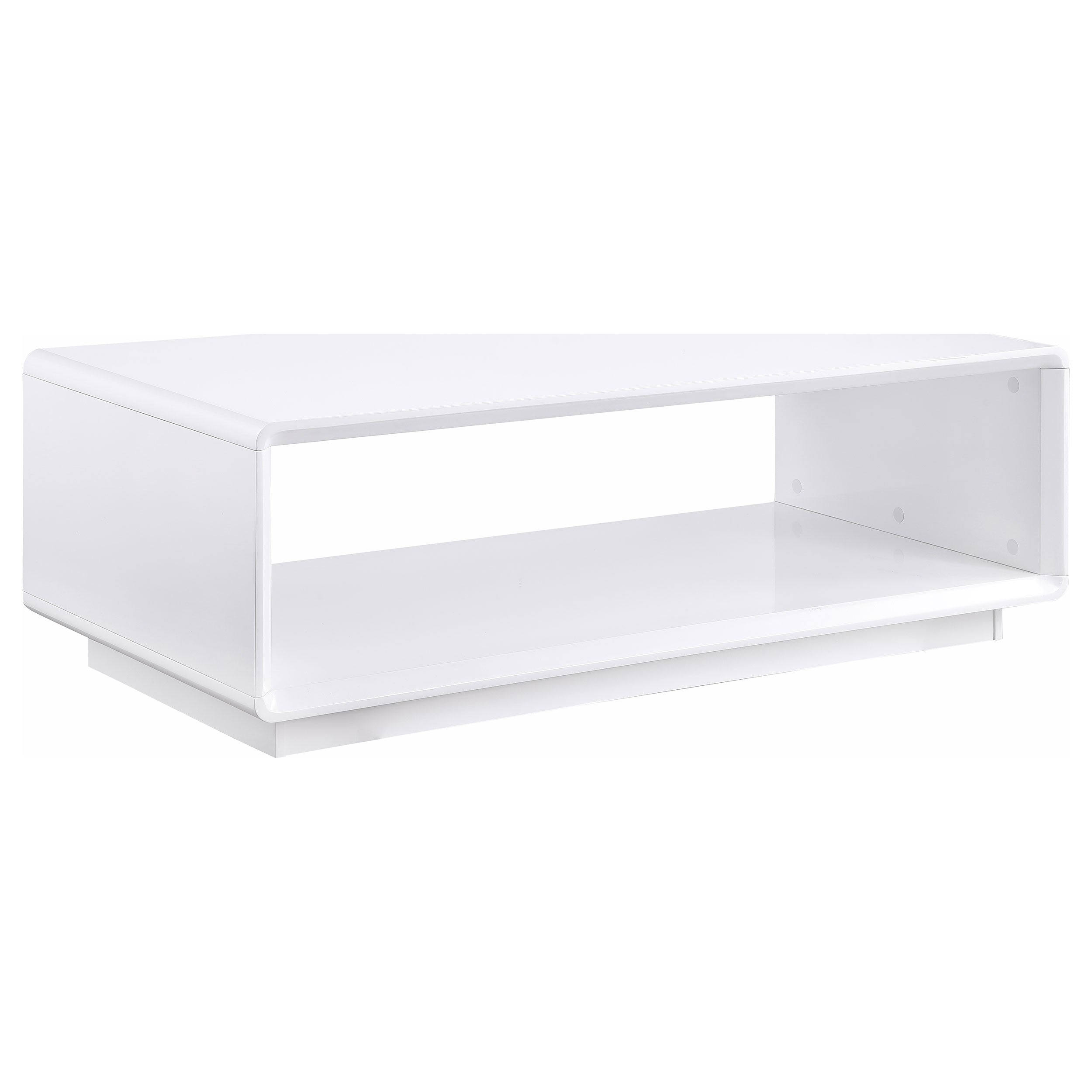 Paseo Coffee and End Table Set White High Gloss
